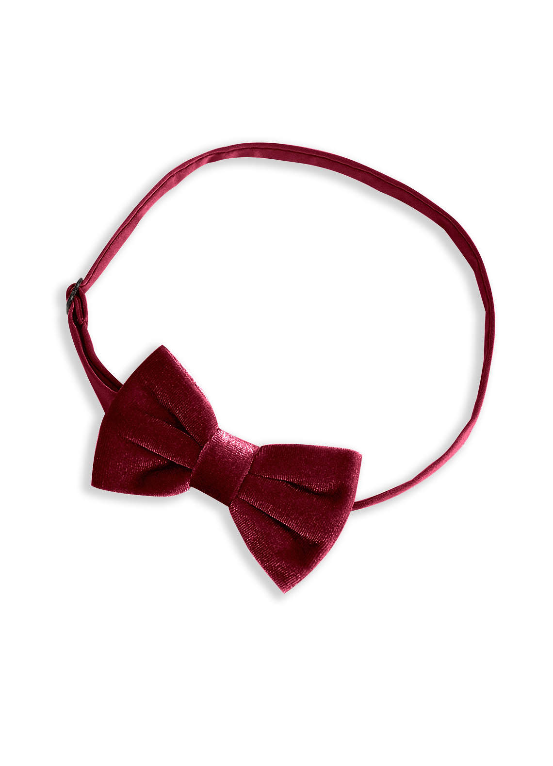 front Boy's Adjustable Velvet Pre-Tied Bow Tie