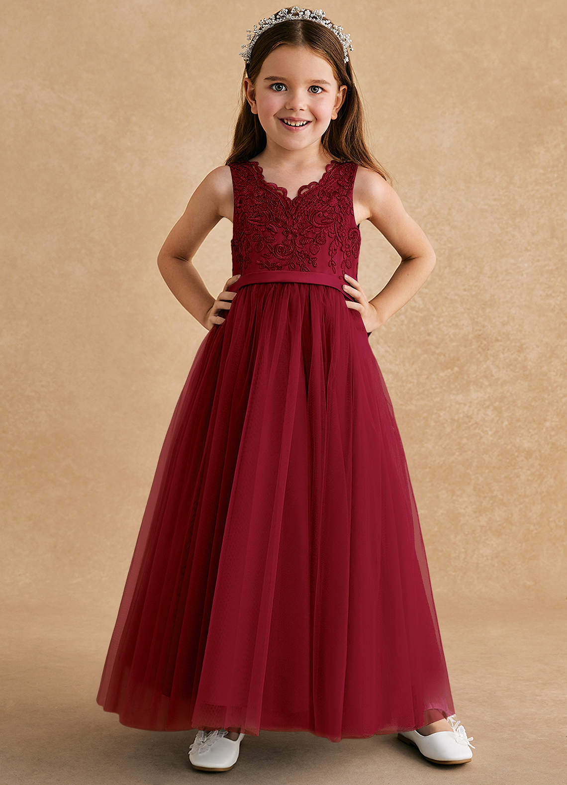 open lace back dress LaDivine CD795 Long Beaded Formal Fitted Prom Dress – The Dress Outlet