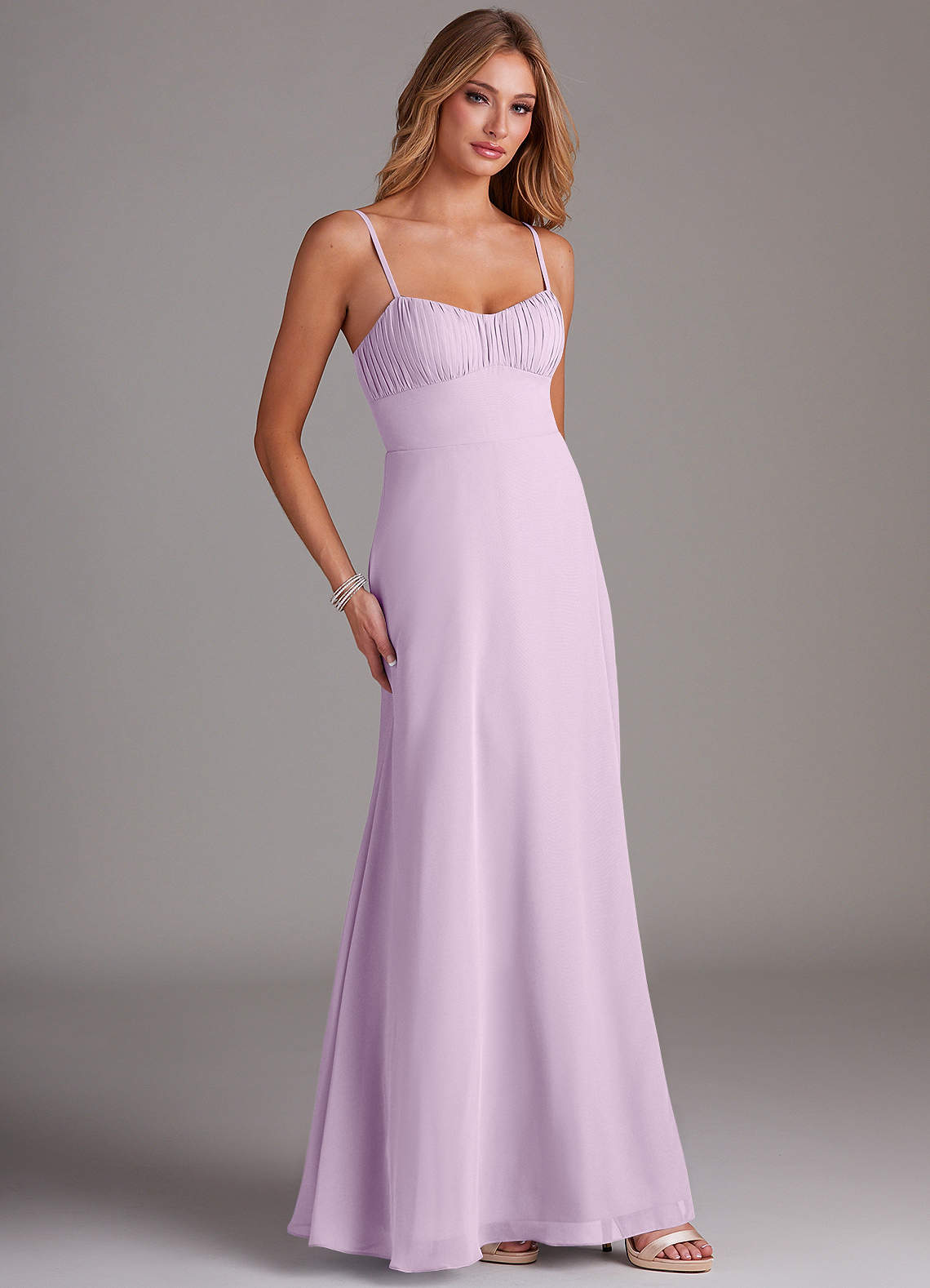 Azazie Breonna Frosted Lilac Bridesmaid Dresses | Azazie