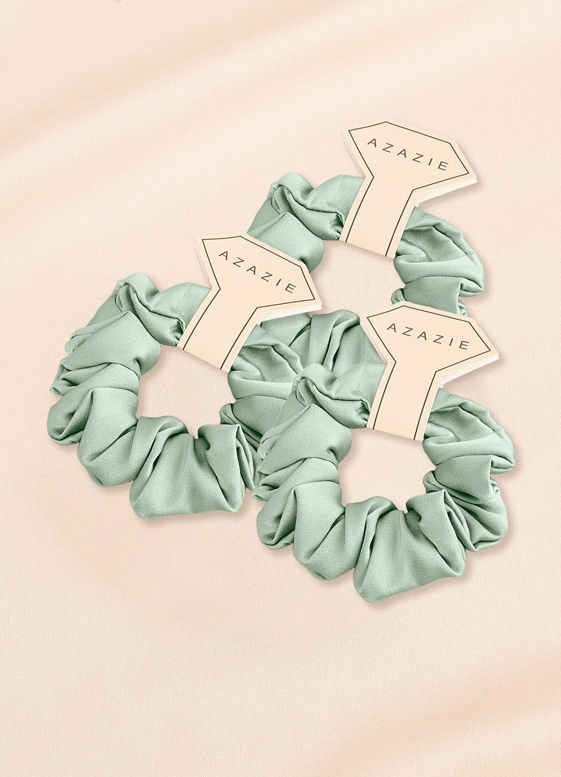 front Bridesmaid Stretch Satin Regular Size Scrunchies