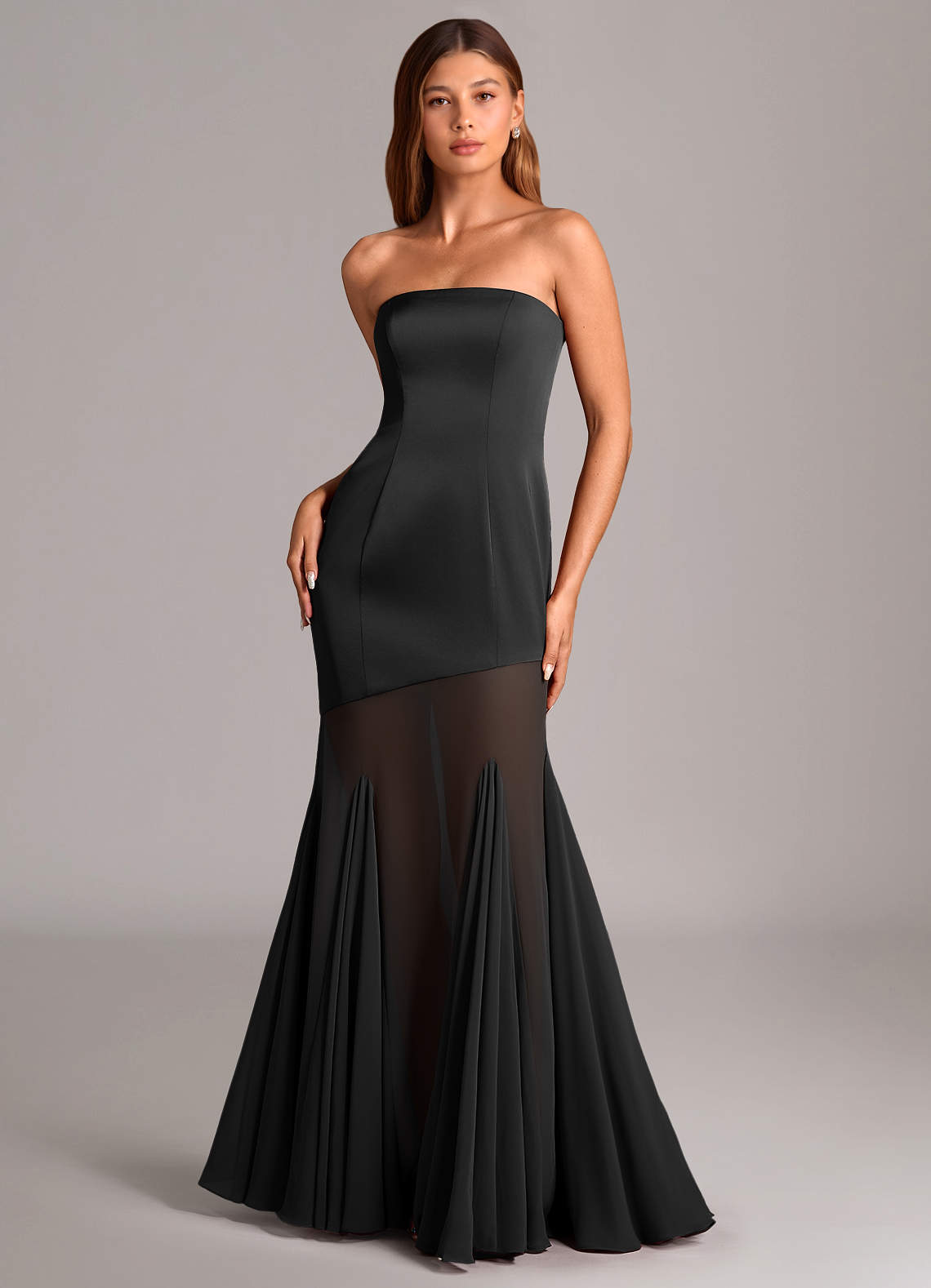 Azazie Uma Ready to Ship Black Chiffon Bridesmaid Dresses | Azazie Azazie Uma Ready to Ship Black Chiffon Bridesmaid Dresses | Azazie