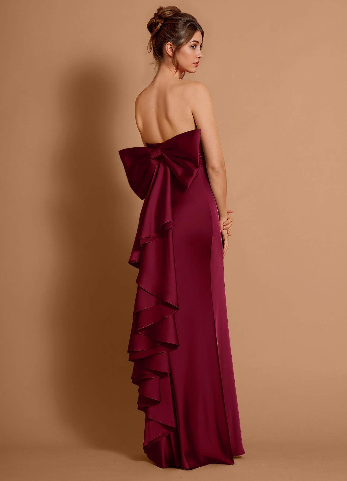 fitted lace wedding dress Rose Mini Dress Merlot Red — Mini Dresses main image 1