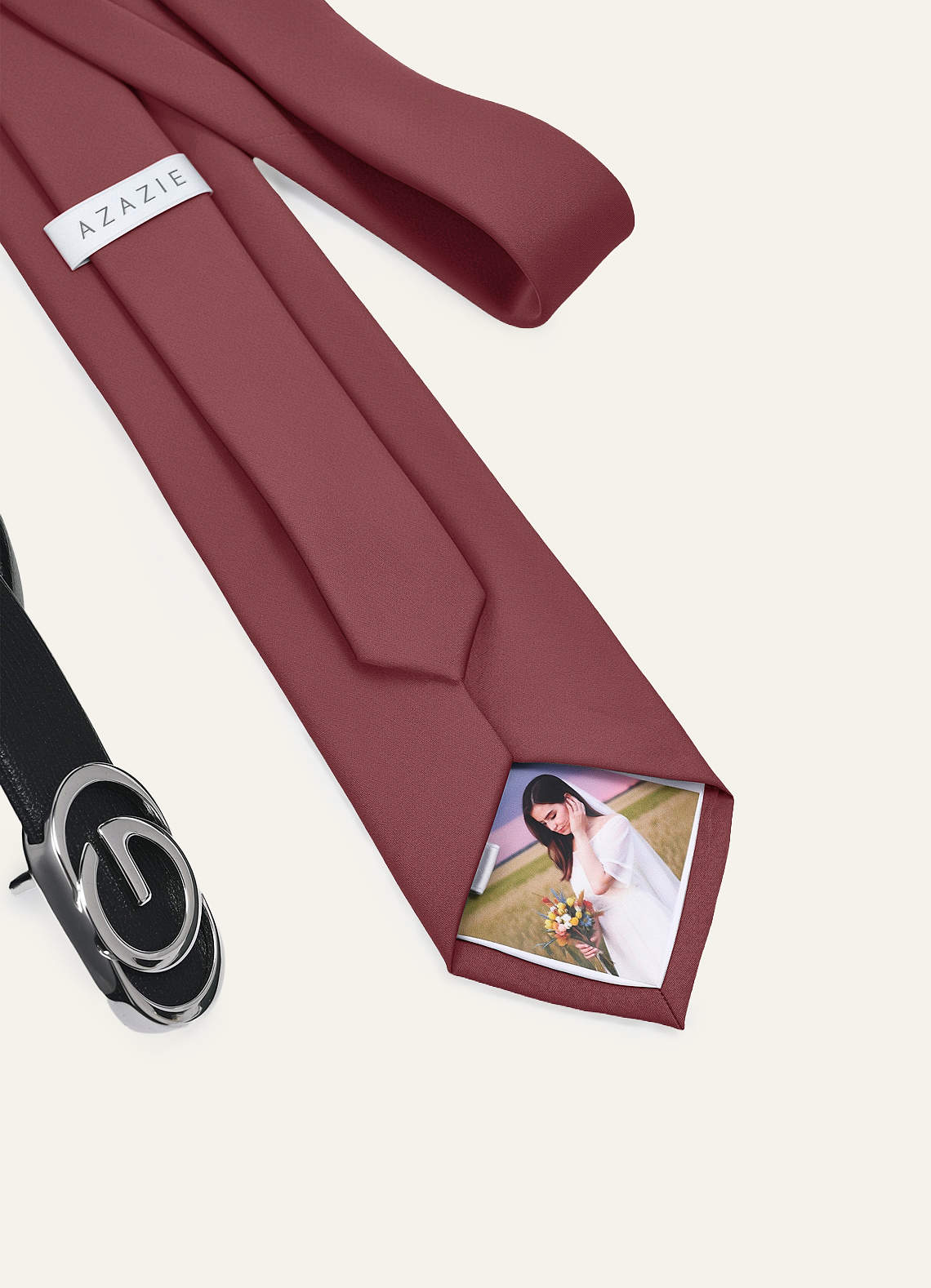 front Custom Photo Tie Personalized Necktie