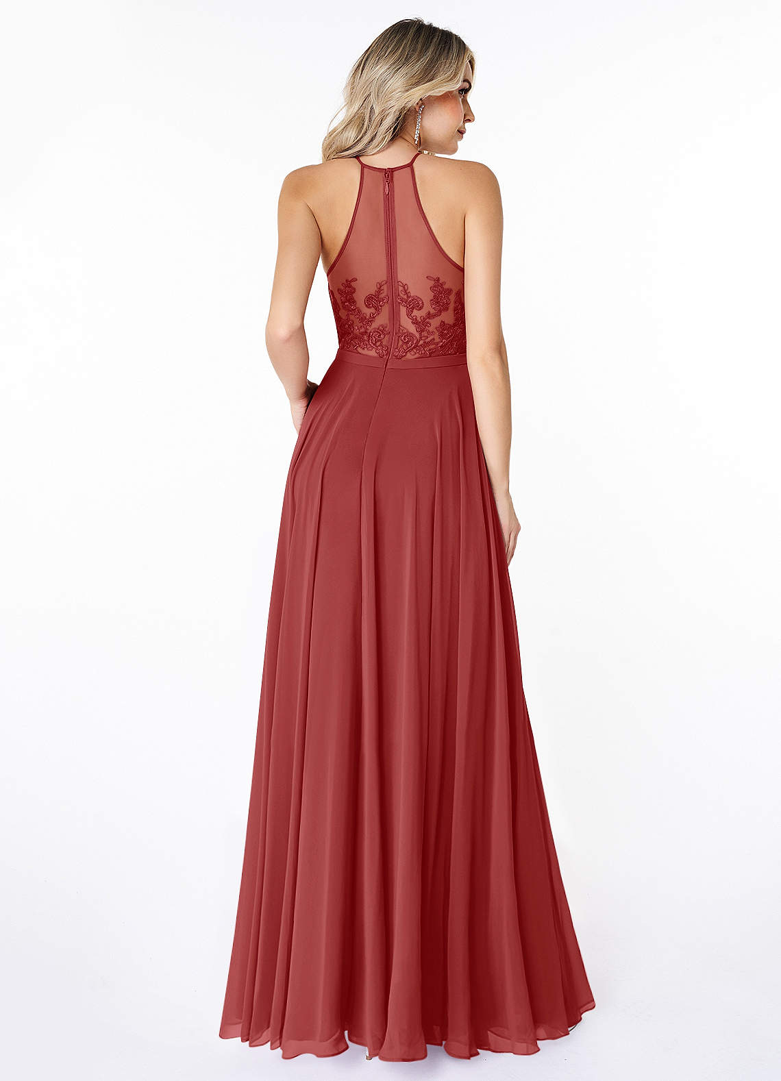 Rust Azazie Kinsey Bridesmaid Dresses | Azazie