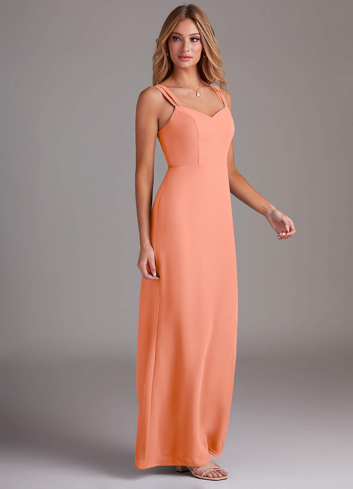 Azazie Denice Sunset Chiffon Bridesmaid Dresses | Azazie