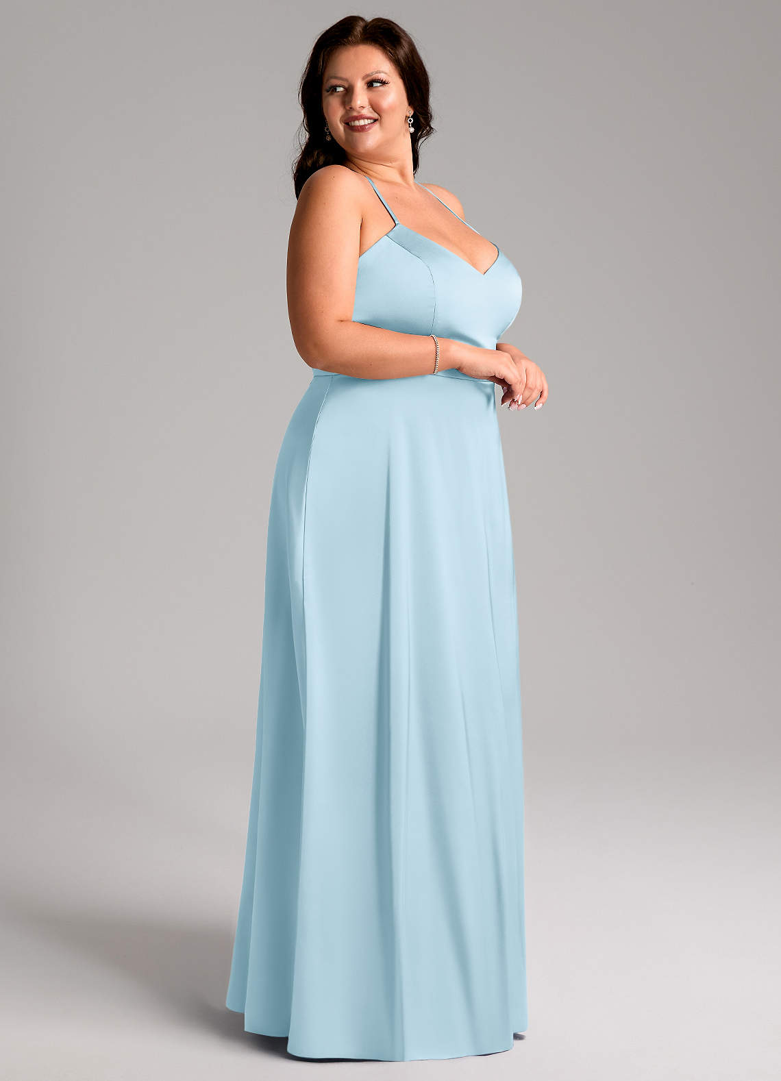 azazie mei stretch satin dress Azazie Mei