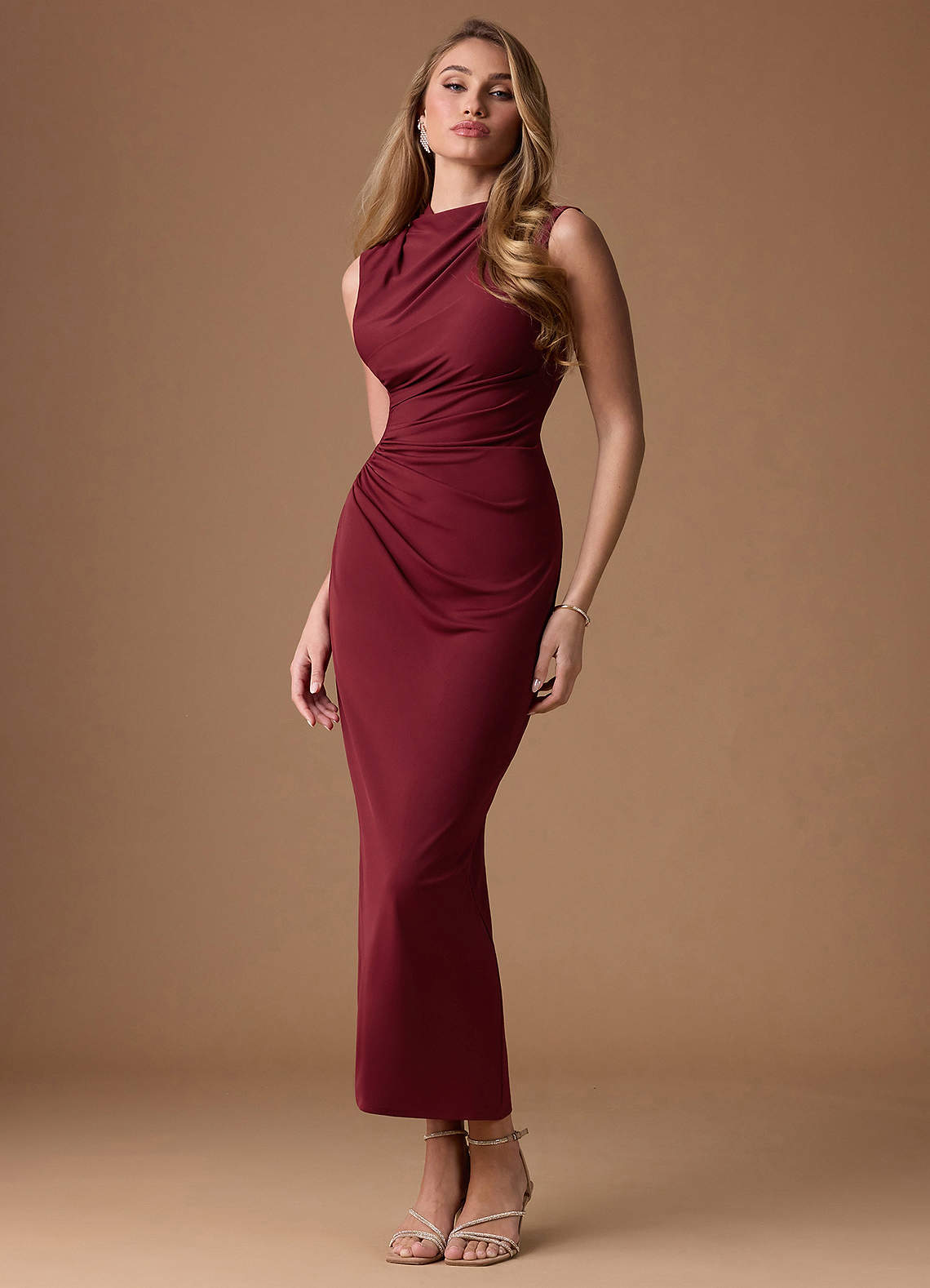 burnt red maxi dress June Burnt Umber Maxi Dress