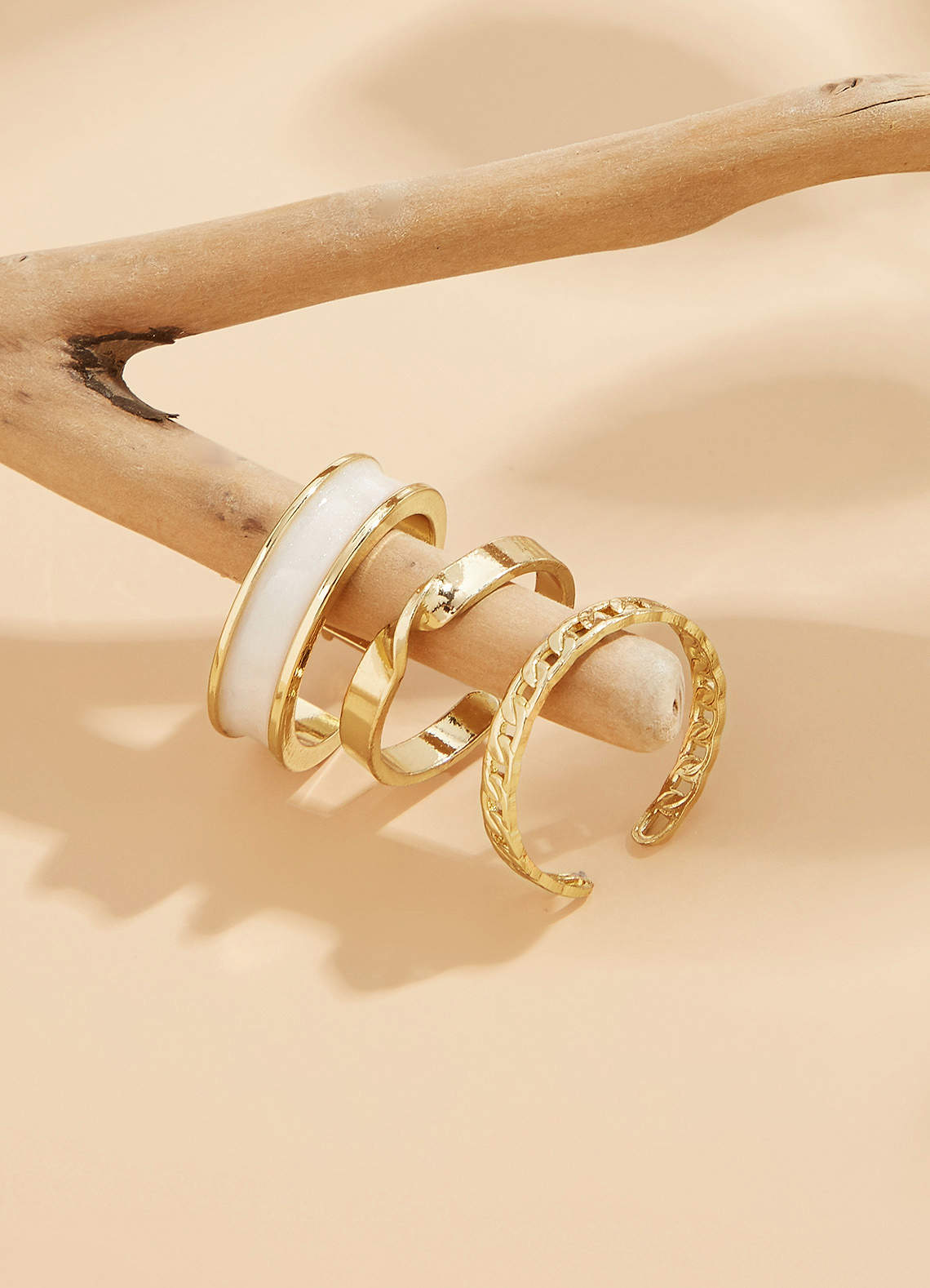 front Adjustable Ring Trio