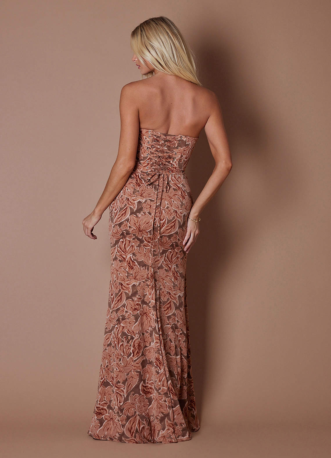 Azazie Plus Size Floor-Length Maxi Dresses Column Wedding Guest Formal Black Tie Dresses Strapless Bronze Petal Azazie Plus Size Floor-Length Maxi Dresses Column Wedding Guest Formal Black Tie Dresses Strapless Bronze Petal