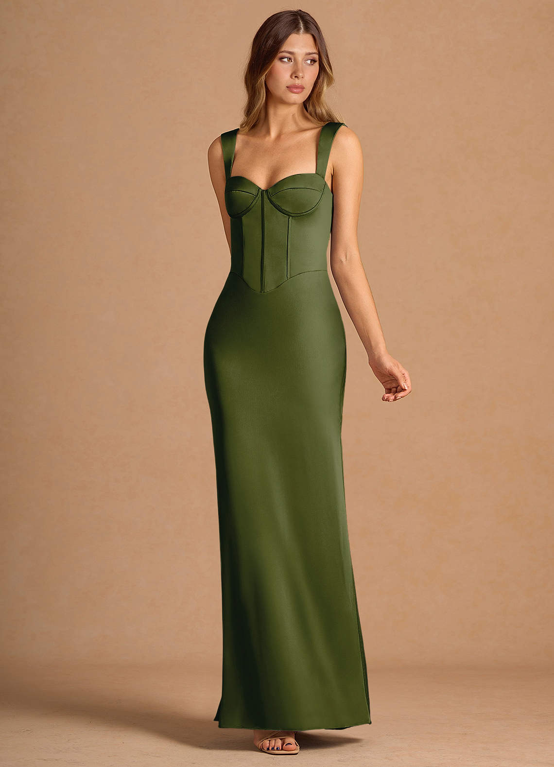 Kleid Nerissa Olivgrün image1