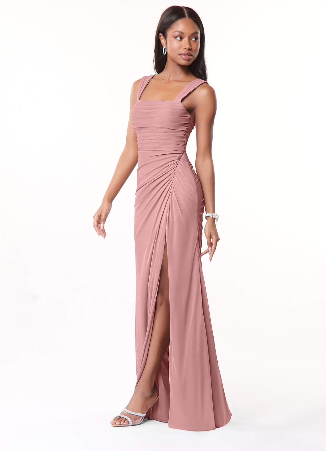 Azazie Jesaphine Dusty Rose Bridesmaid Dresses | Azazie