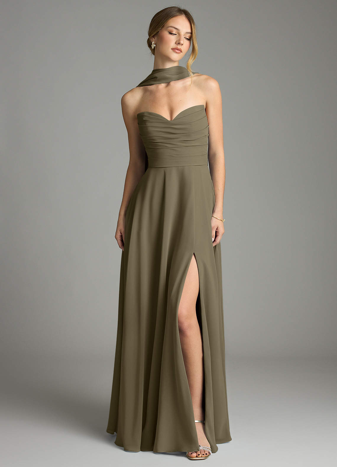 phthalo green bridesmaid dresses Azazie Ayla Willow Chiffon GL-01.22.25