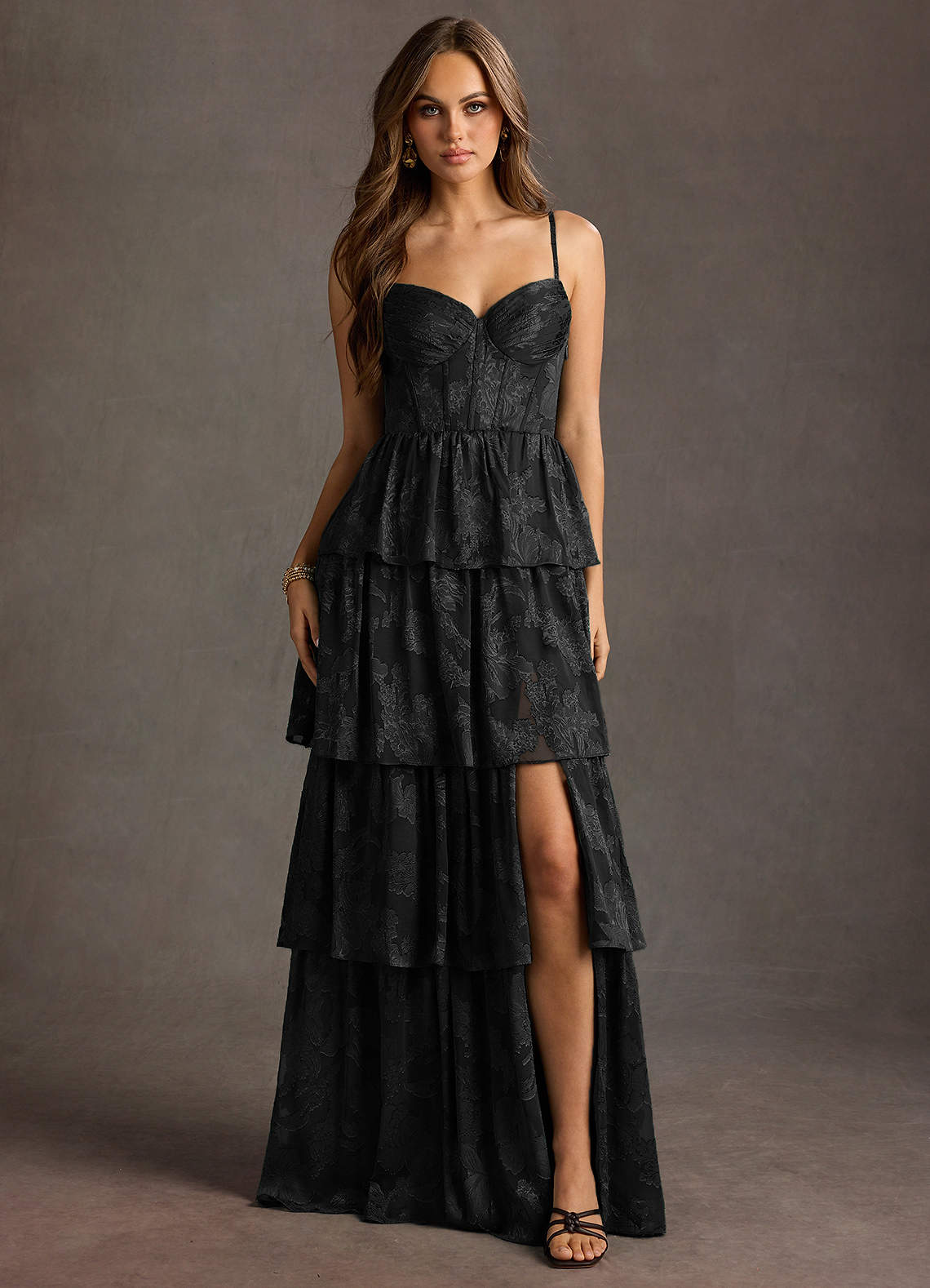 パリコレクション Maxi Black Paloma Dress Azazie | ワンピース