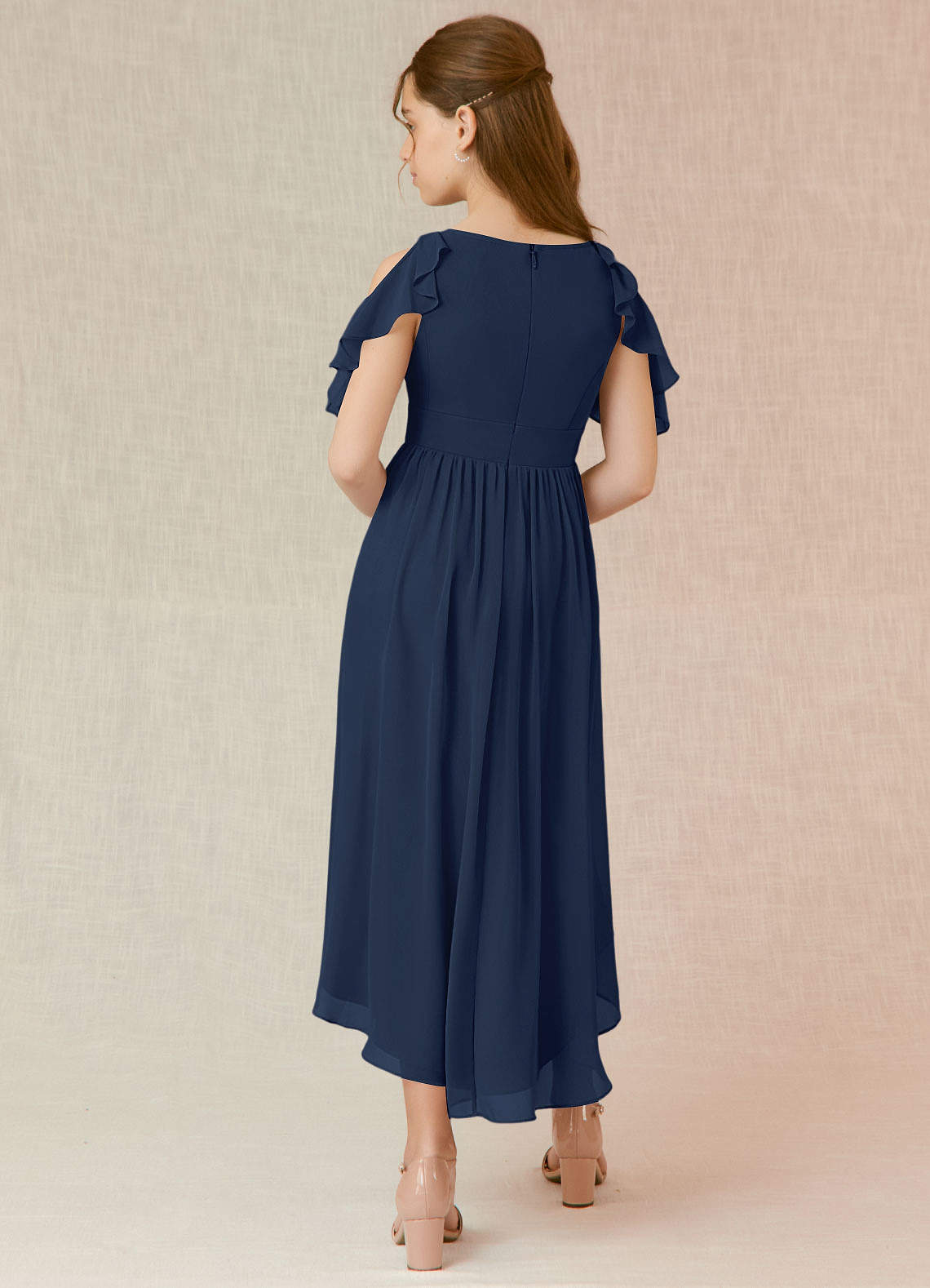 Dark Navy Azazie Strawberry JBD Junior Bridesmaid Dresses | Azazie