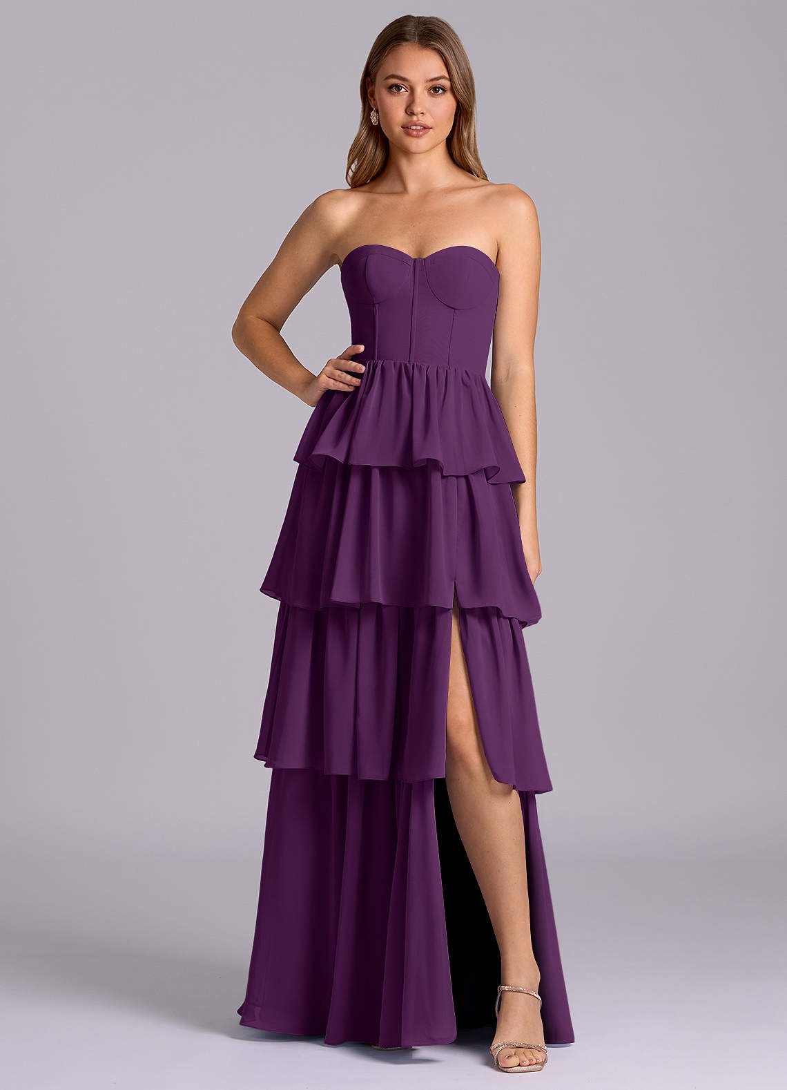 purple high low bridesmaid dresses Find Your Perfect Dusty Purple Bridesmaid Dress in Pomuyoo