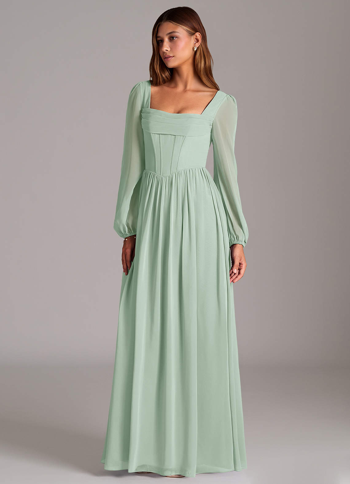 long flowing bridesmaid dresses Christina Wu Bridesmaid Dress 22196 Teal main image 1