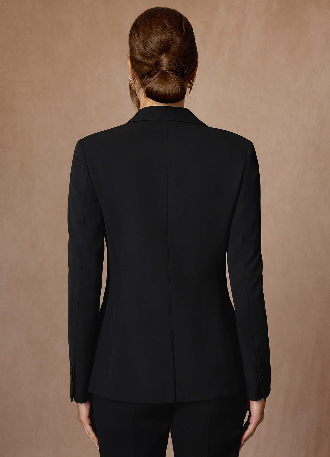 front Kennedy Black Refined Weave  Performance Blazer