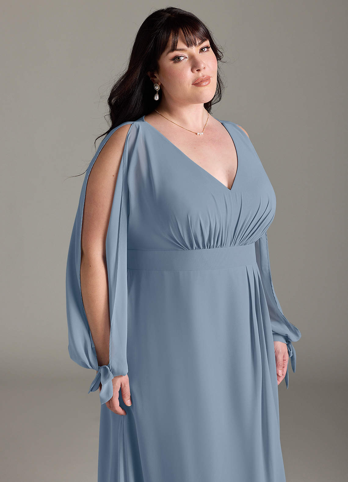 plus size dusty blue dress Mother of the Bride & Groom Dresses this dress lets you shine alongside the bride with confidence and style. Azazie Matilda Ready to Ship
