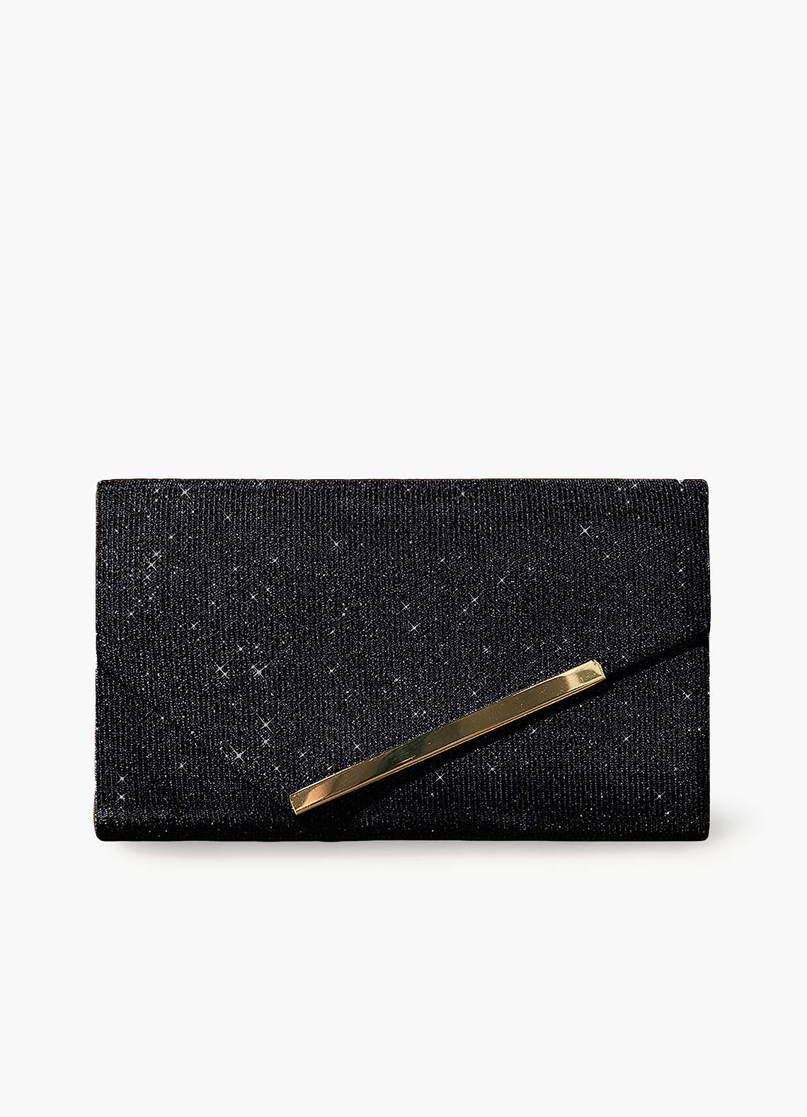 front Micronized Glitter Envelope Bag
