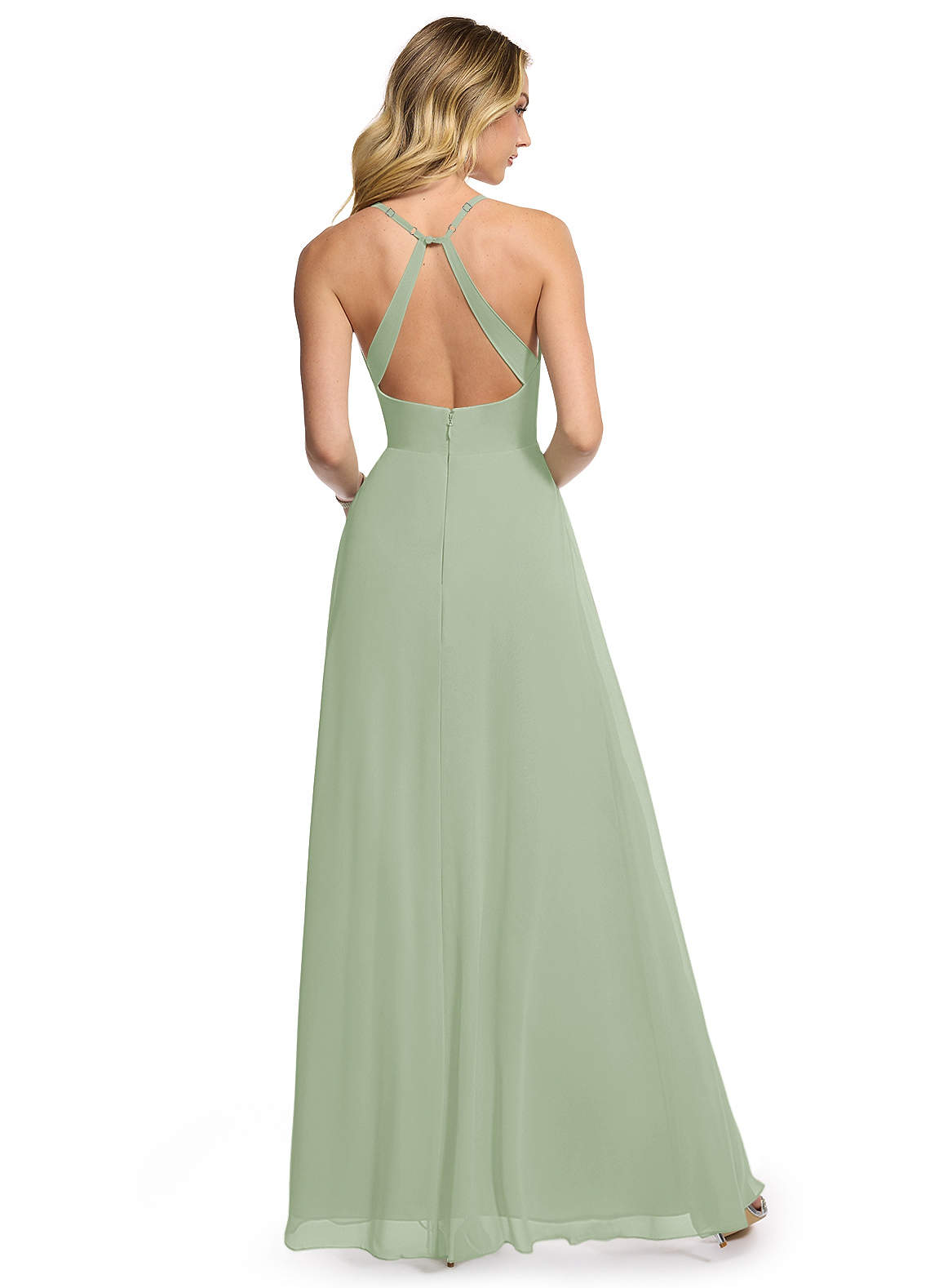 Azazie Davis Dusty Sage Bridesmaid Dresses Azazie