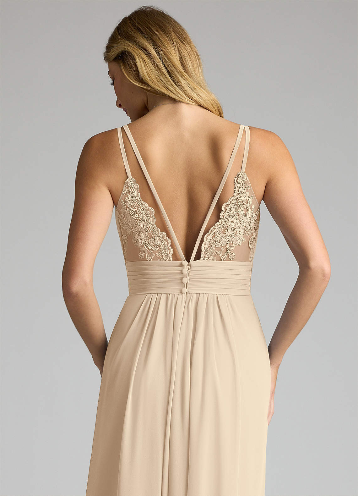 Azazie Maren Allure Champagne Bridesmaid Dresses | Azazie