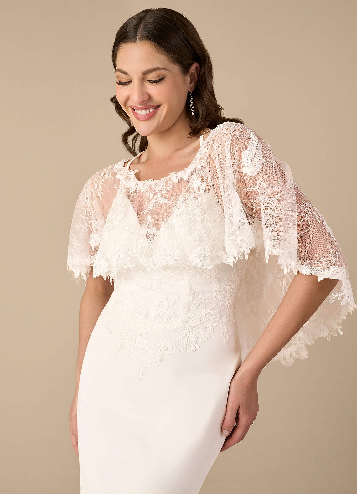 Azazie Hodesh Lace Tulle Wrap