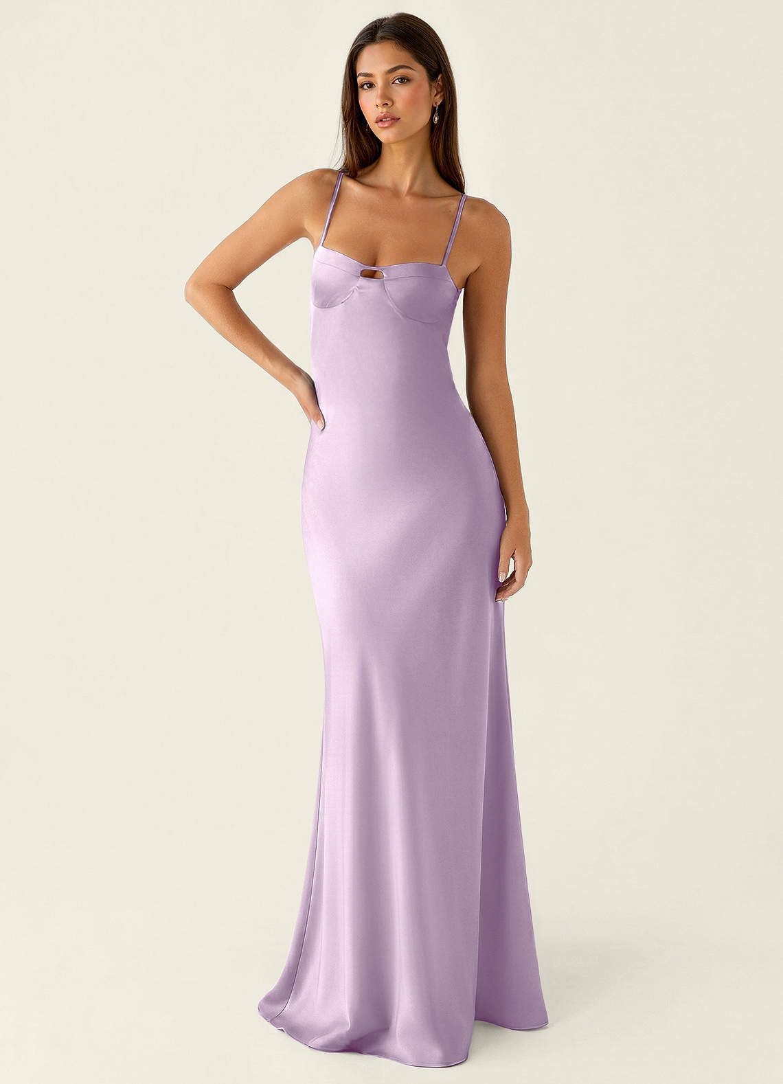lilac party dress One Shoulder Purple Blue Lace Split Prom Dresses Evening Dresses US2 / Custom Color