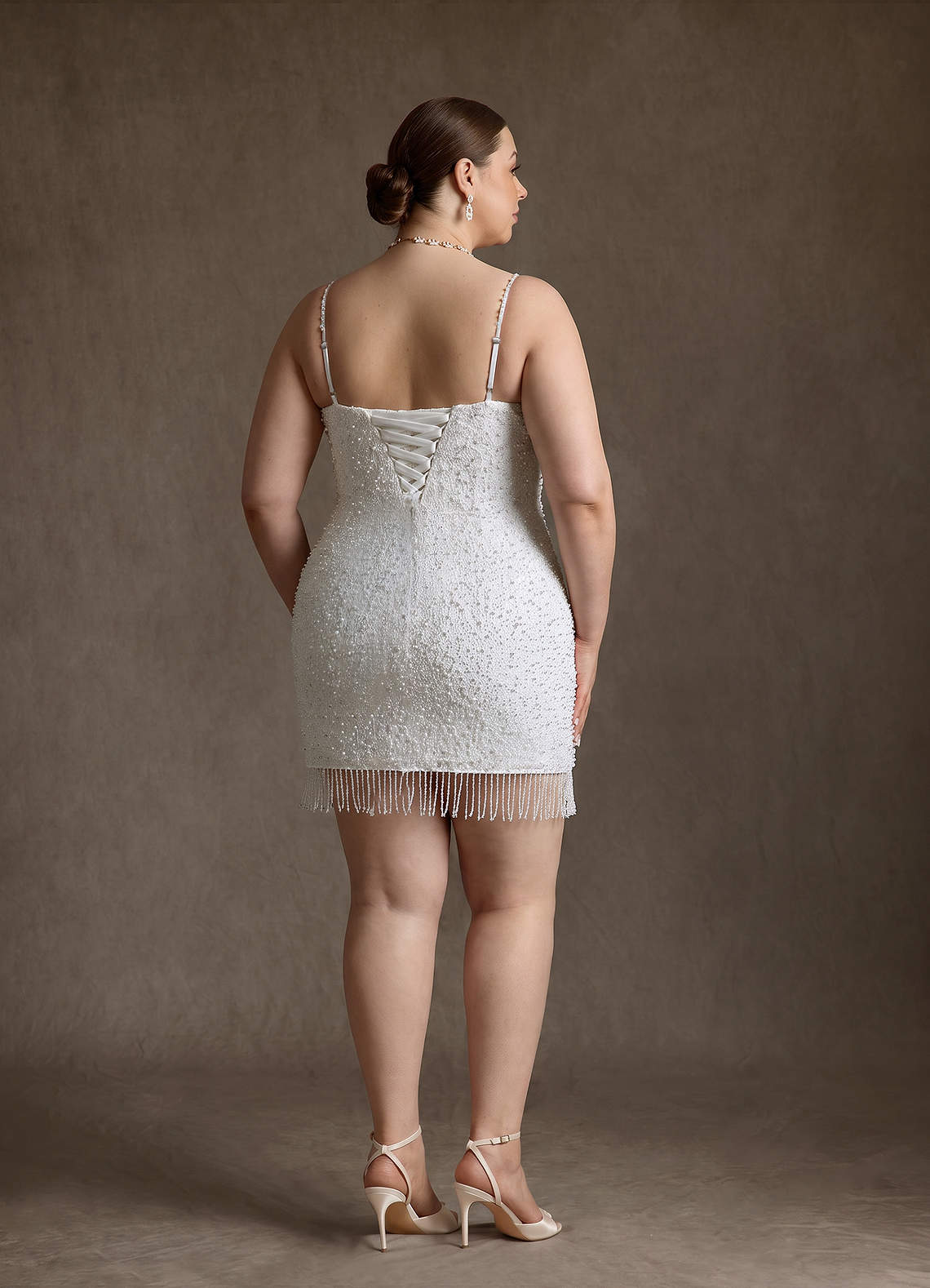 Azazie Zinca Wedding Dresses Diamond White Sheath Sweetheart Neckline Beading Dress image1