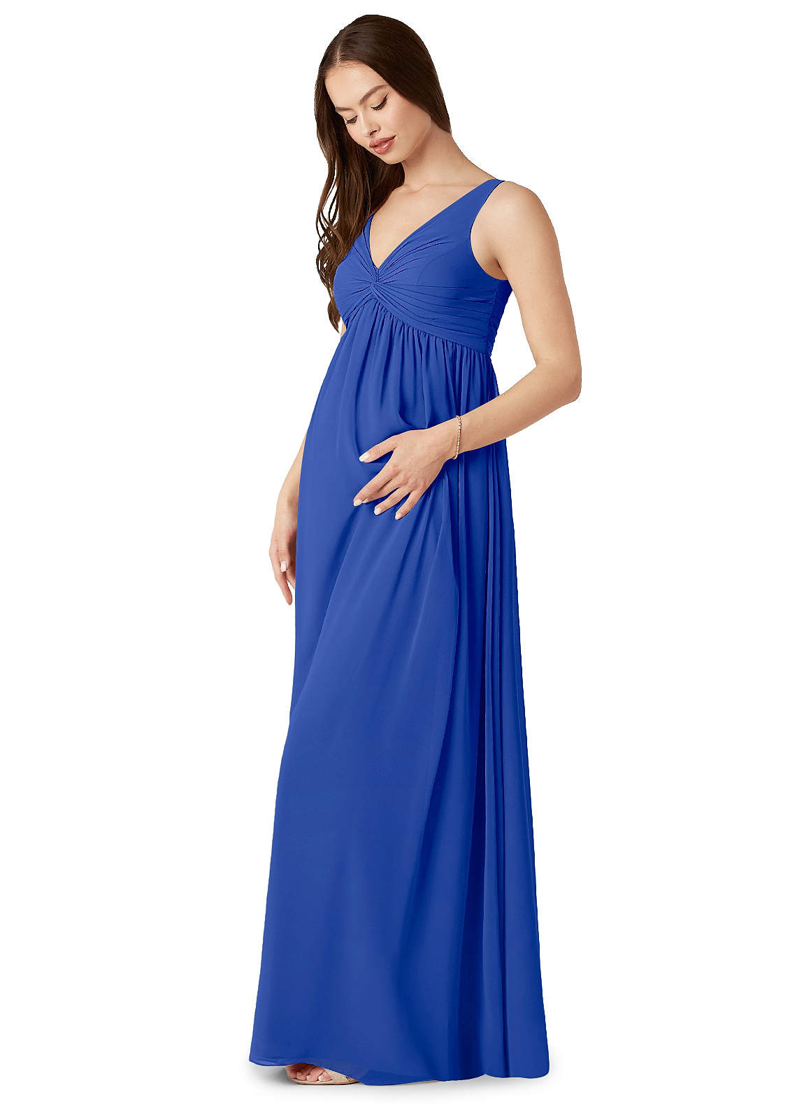 chinese dress ladies Sleeveless Floral Maternity Maxi Dress-Smallshow SVP049 / Large