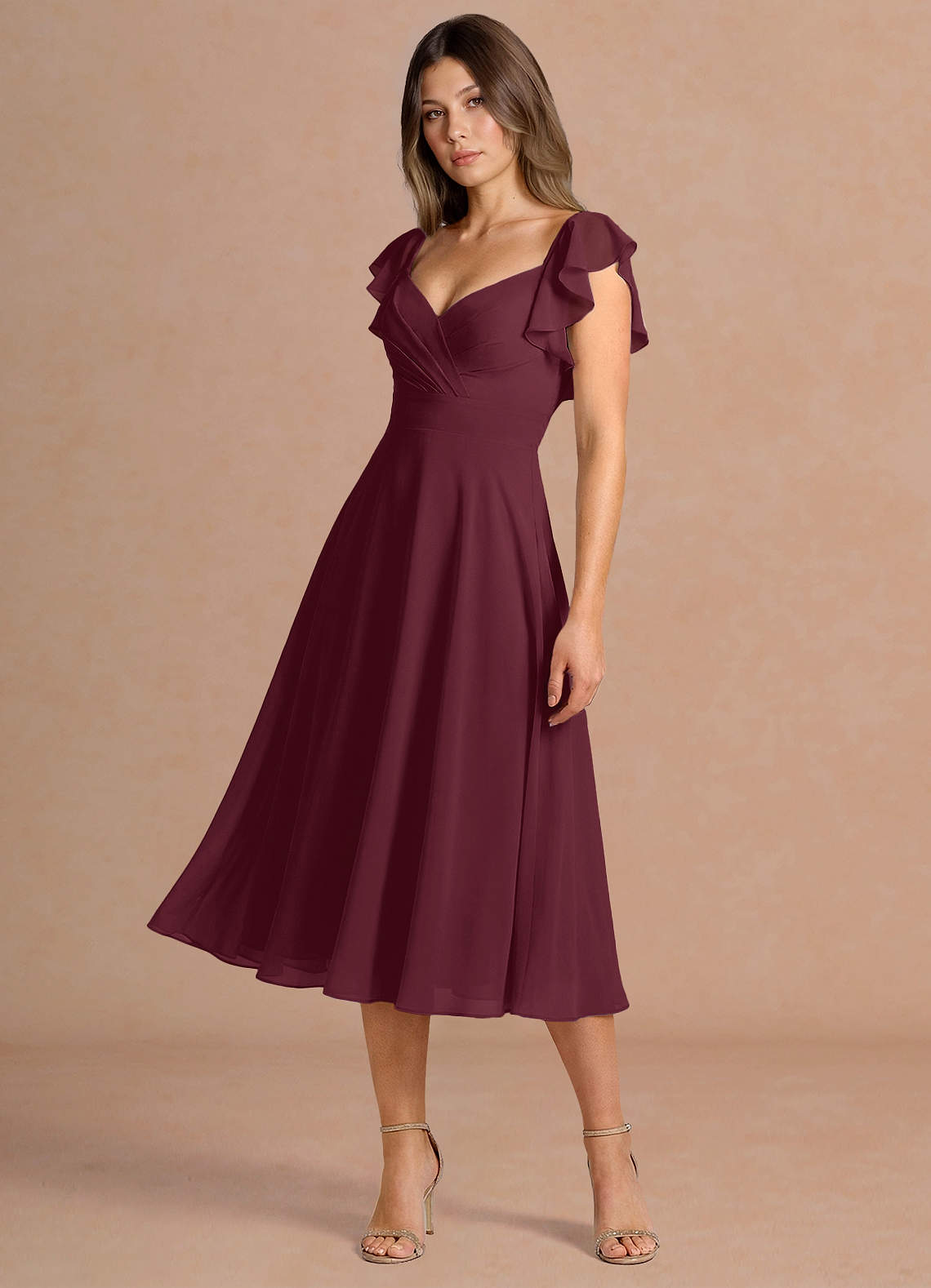 Leilani Wine Midi Dress image2