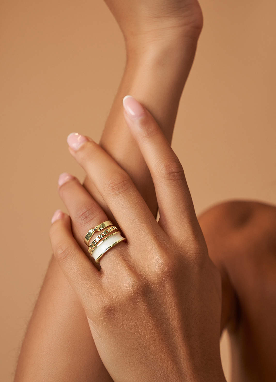 front Adjustable Ring Trio