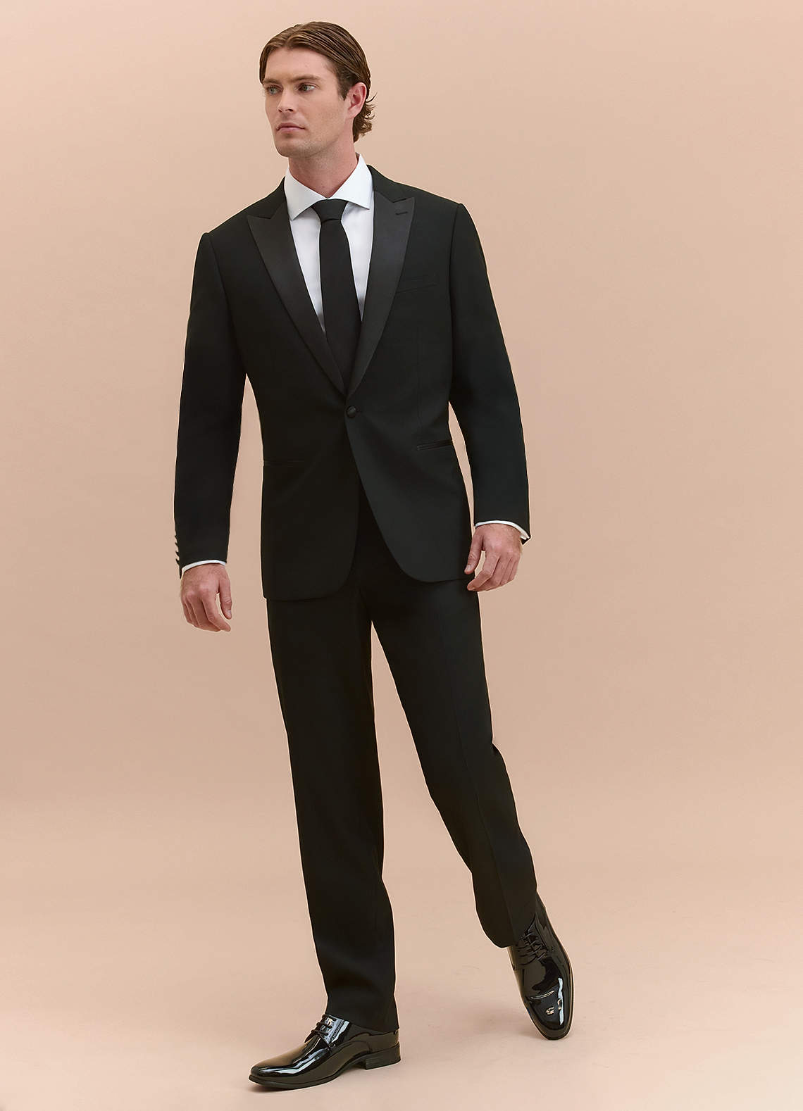 front Hudson Black Peak Lapel Tuxedos