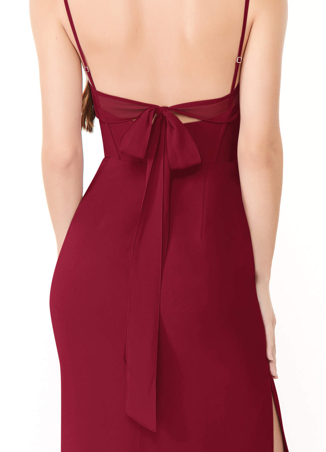 white christmas dresses Burgundy Floral Chiffon Sweetheart Puff Sleeve Midi Dress main image 0