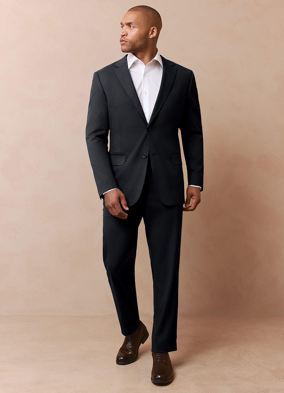 front Savile Charcoal Wool Blend Suit