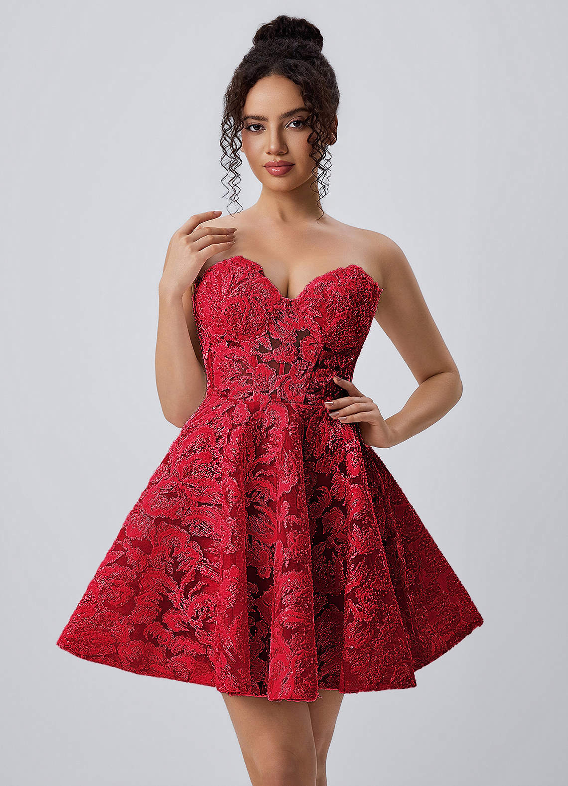 red skater cocktail dress US 2 / RED