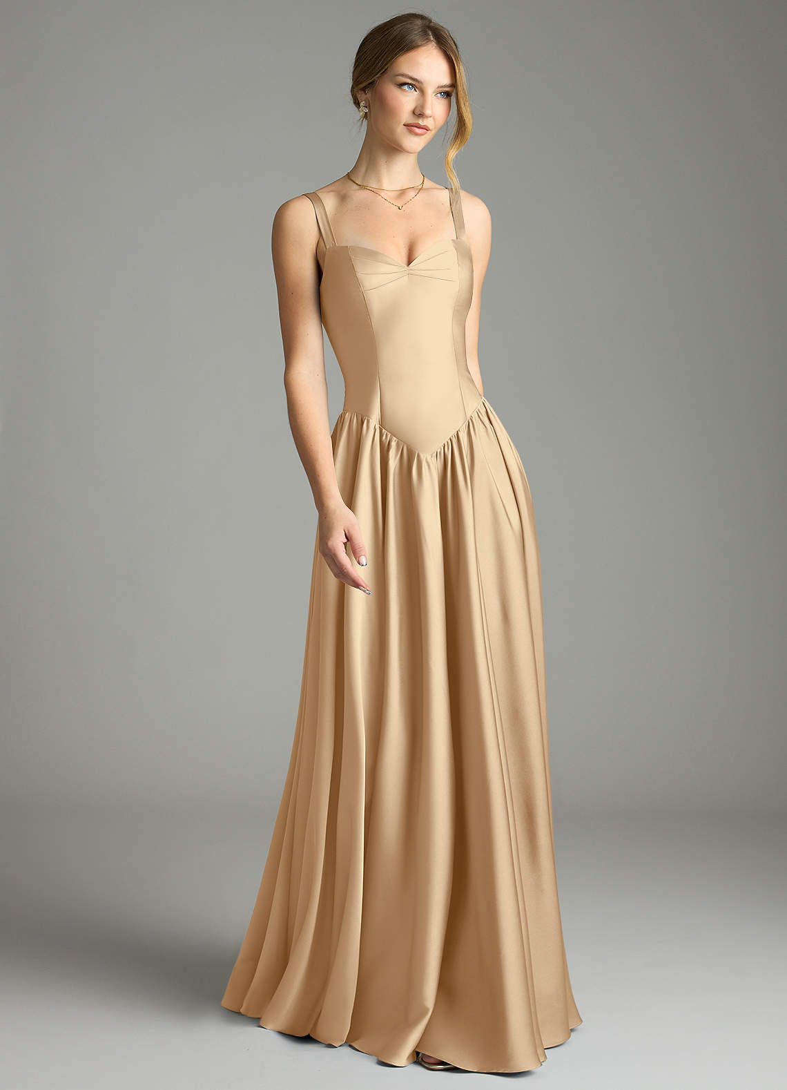 tan a line dress Buy LOV Tan Corduroy Cotton A-Line Dress from Westside main image 1