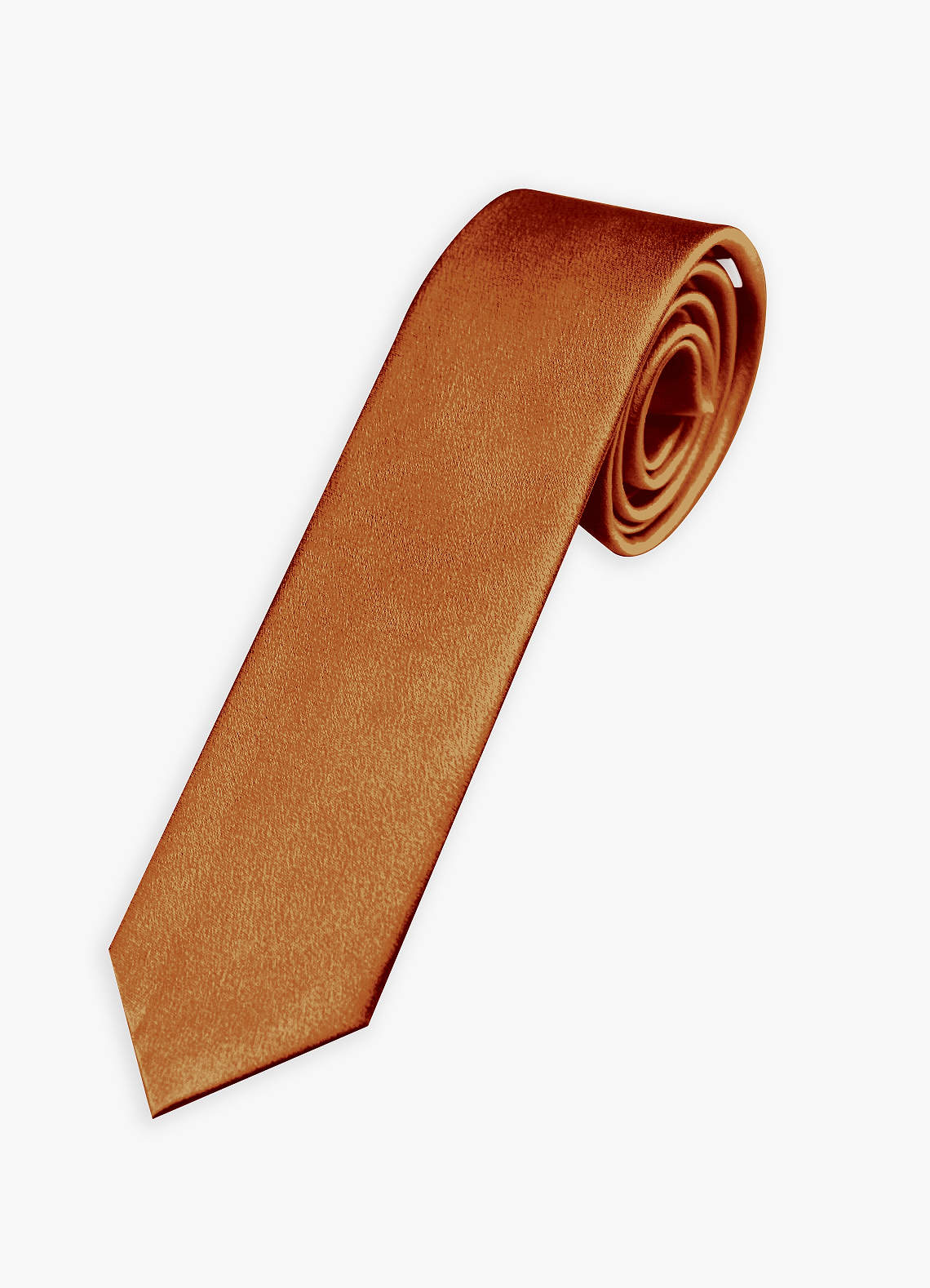 front Metallic Satin Wide Tie