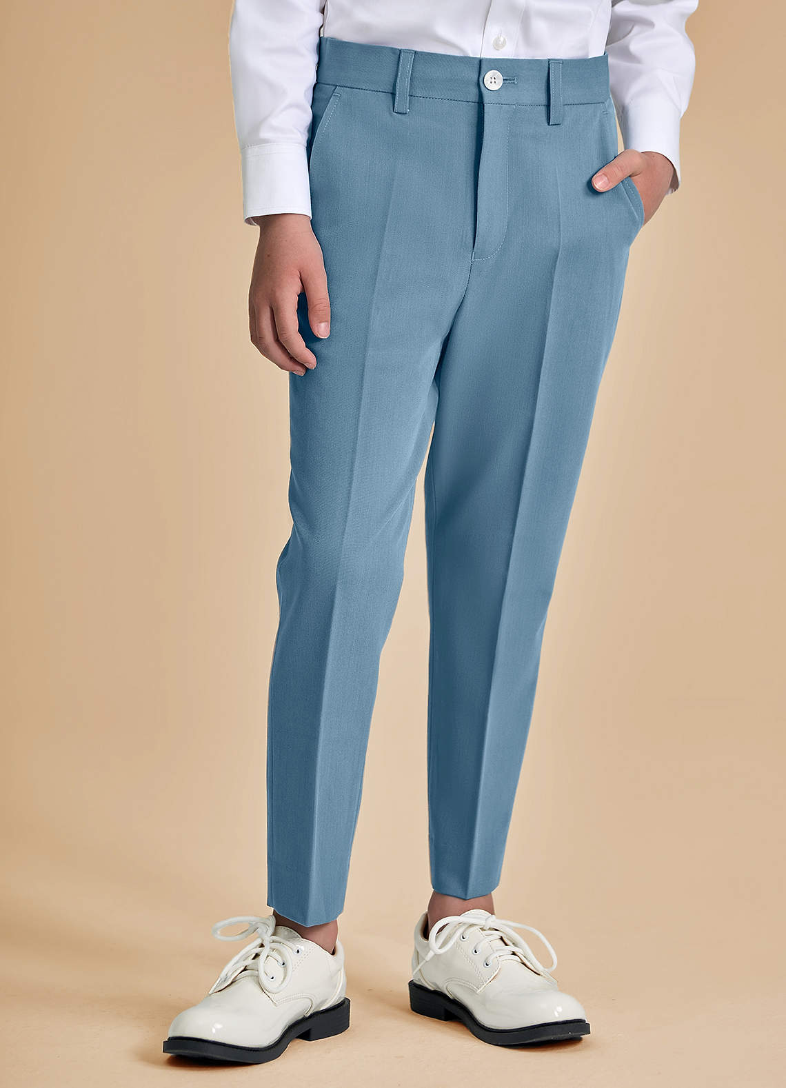 front Oliver Boys Light Blue 2-Piece Suit