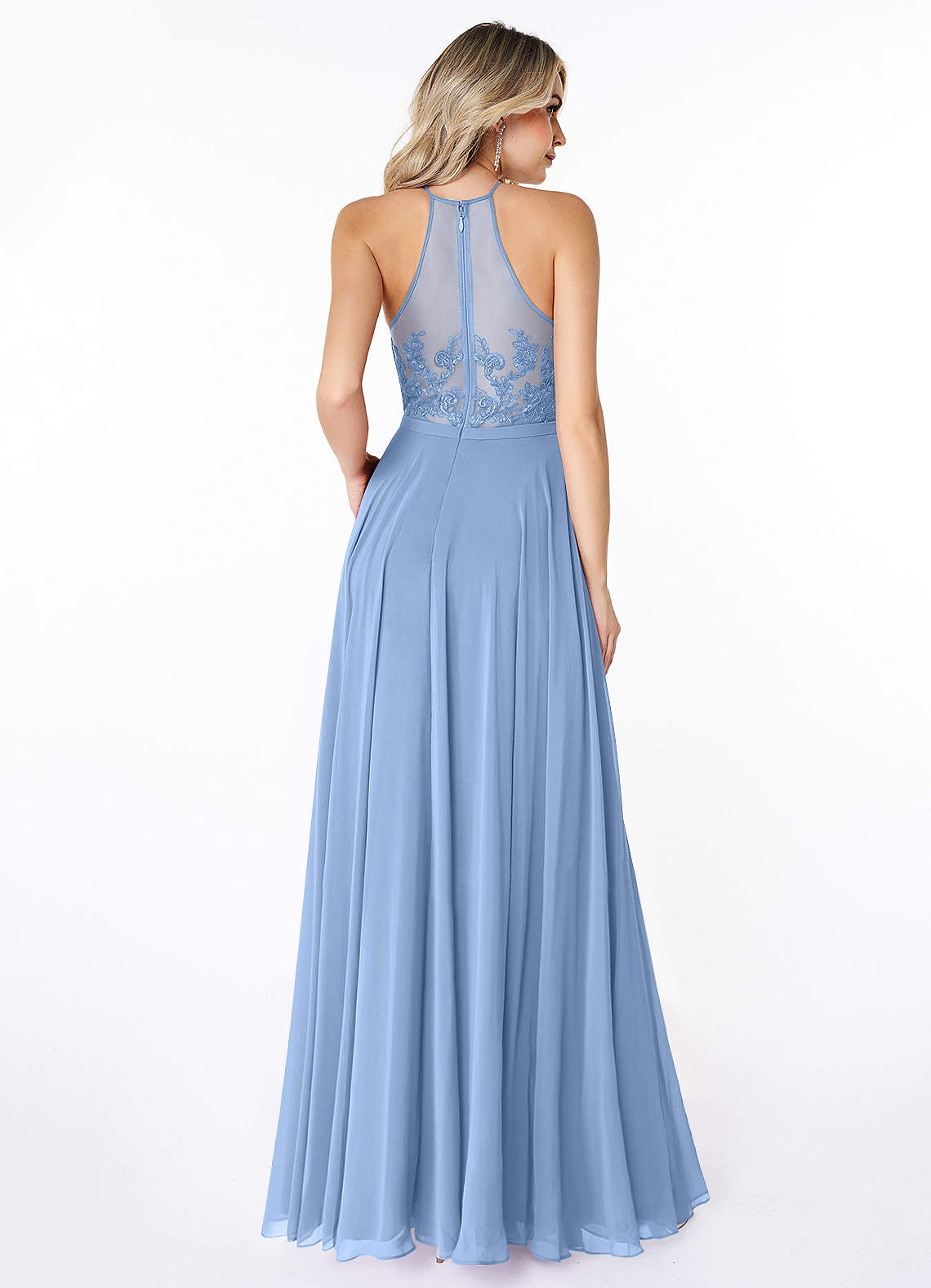 Azazie Kinsey Steel Blue Bridesmaid Dresses | Azazie