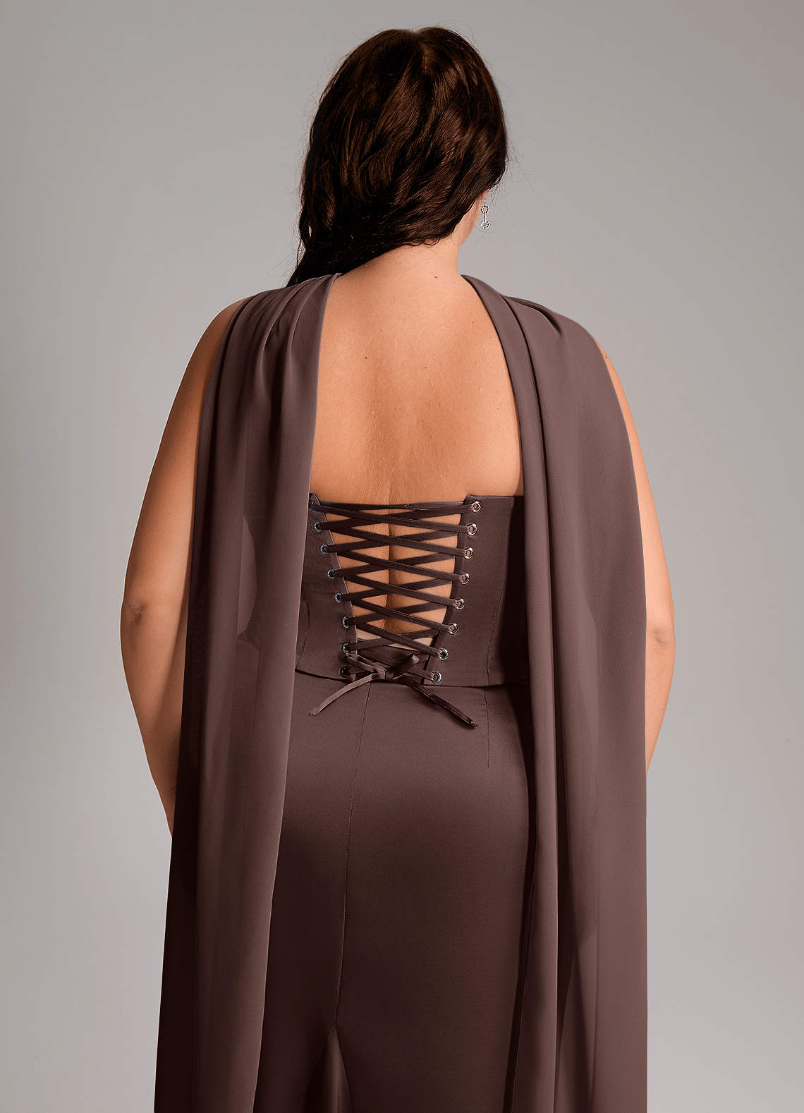 Azazie Sorrel Brudepigekjoler Havfrue Stropløs Stræk satin Gulv-længde Kjole image11