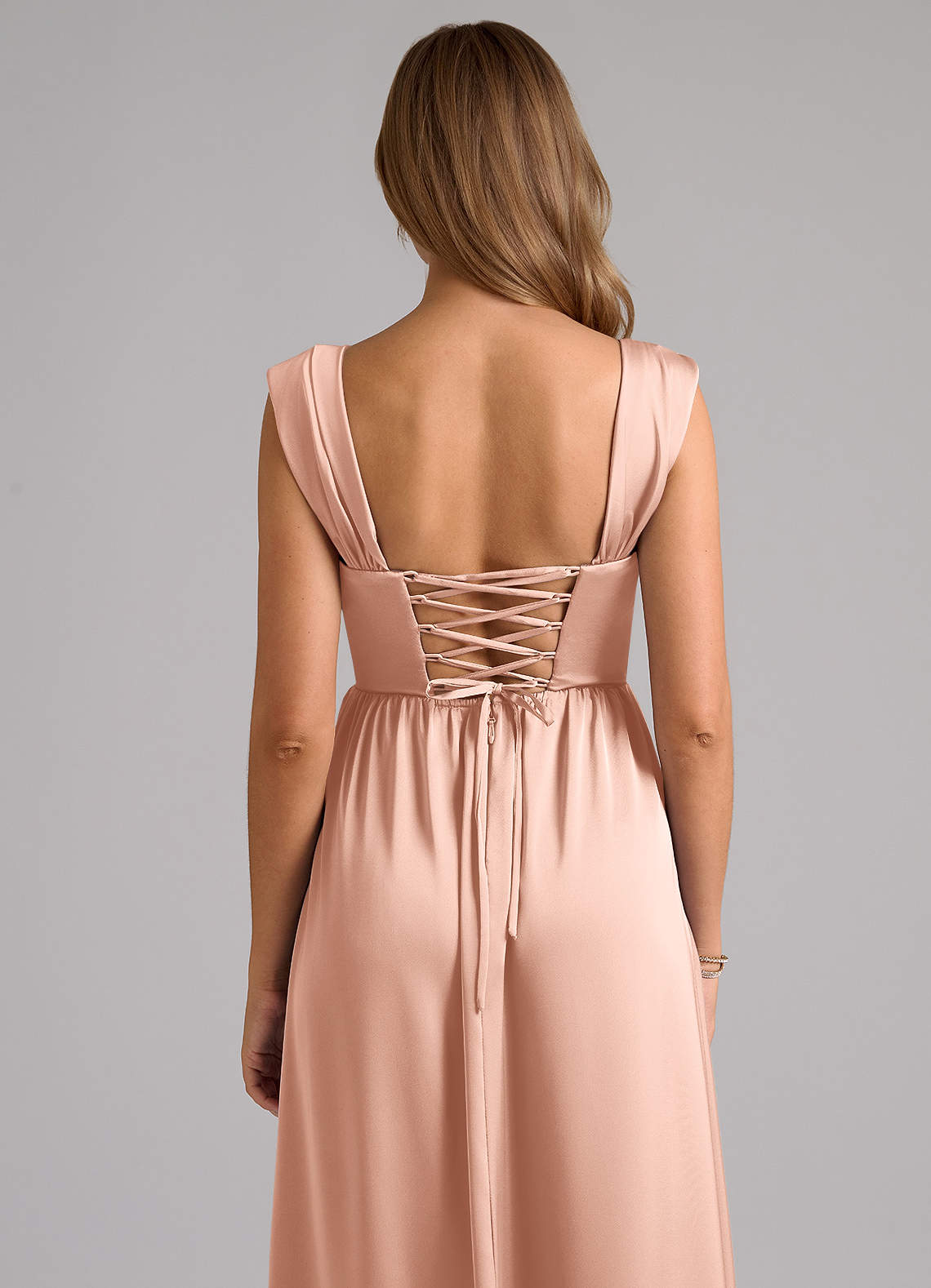 azazie rose gold bridesmaid dresses Azazie Frostine