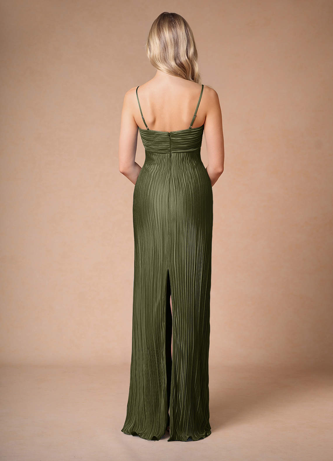 Nephele Maxi Klänning Ljus Mossgrön image1