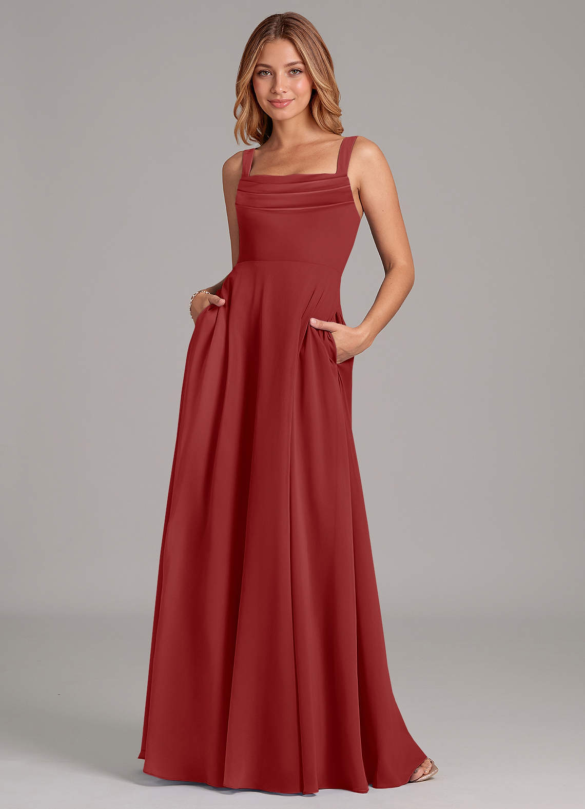 azazie rust bridesmaid dresses Azazie Mermaid One-Shoulder Floor-Length Stretch Satin Bridesmaid Dresses
