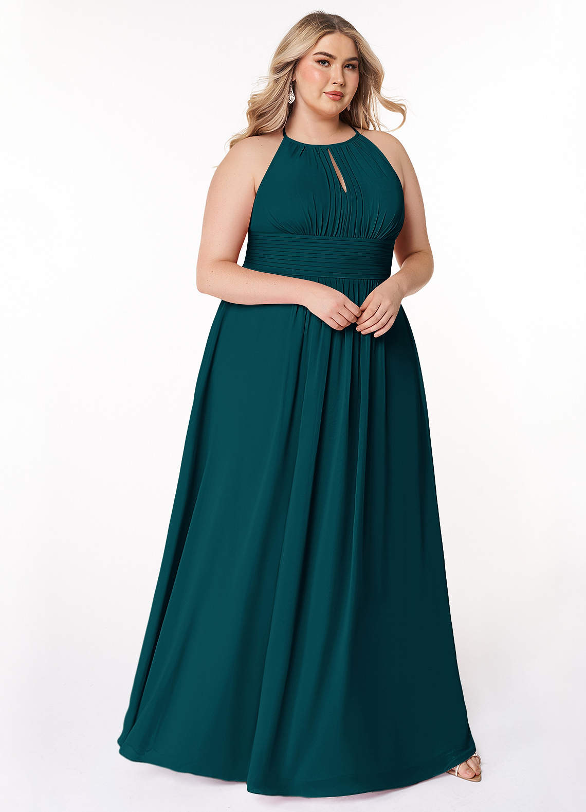 Pine Azazie Bonnie Bridesmaid Dresses | Azazie