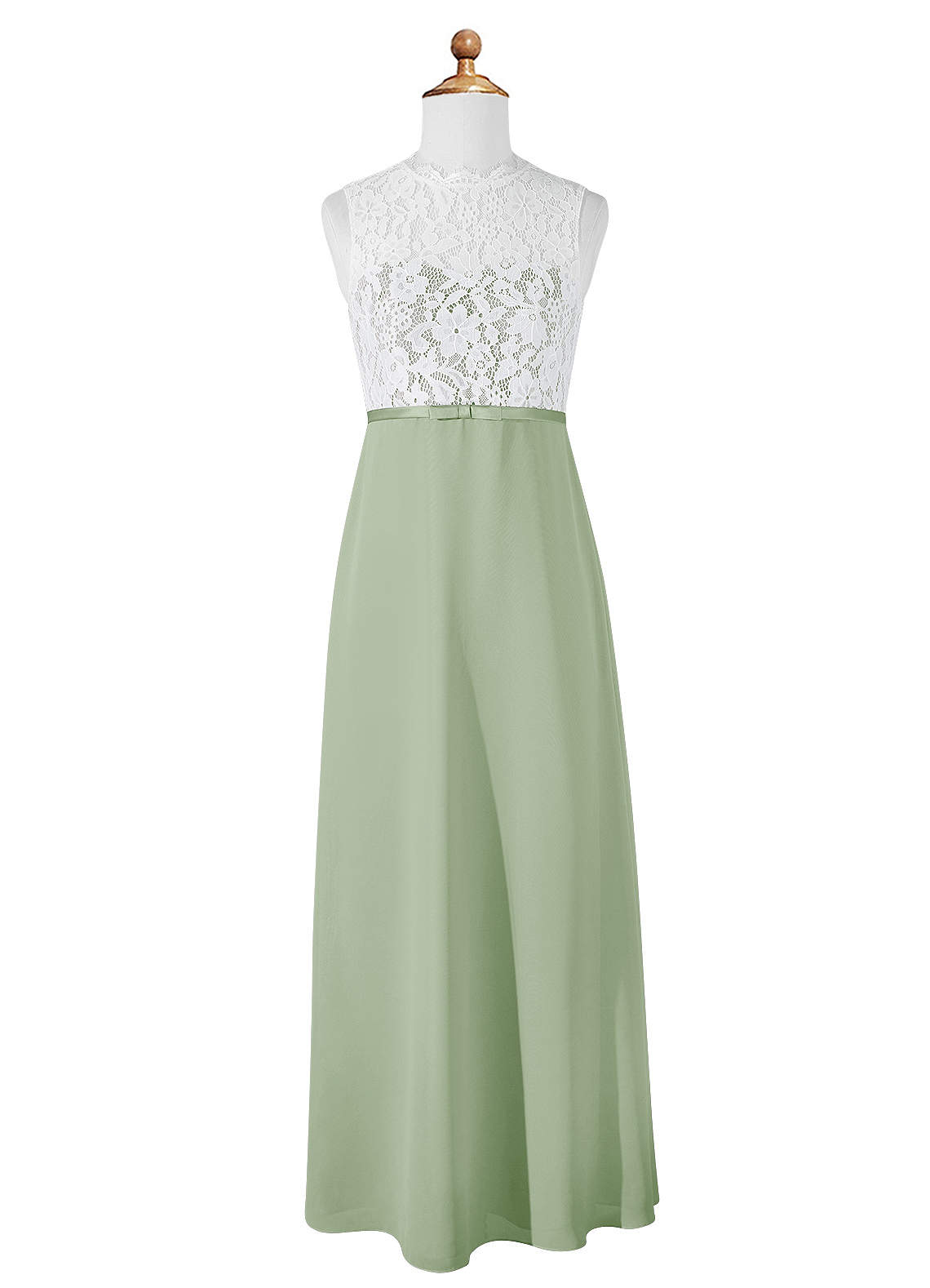 chinese dress ladies Dusty Shale V-neckline Dress Women Lace Dress Bridesmaids Dress Long P –  DaisyFormals-Bridesmaid and Formal Dresses in 59+ Colors main image 0
