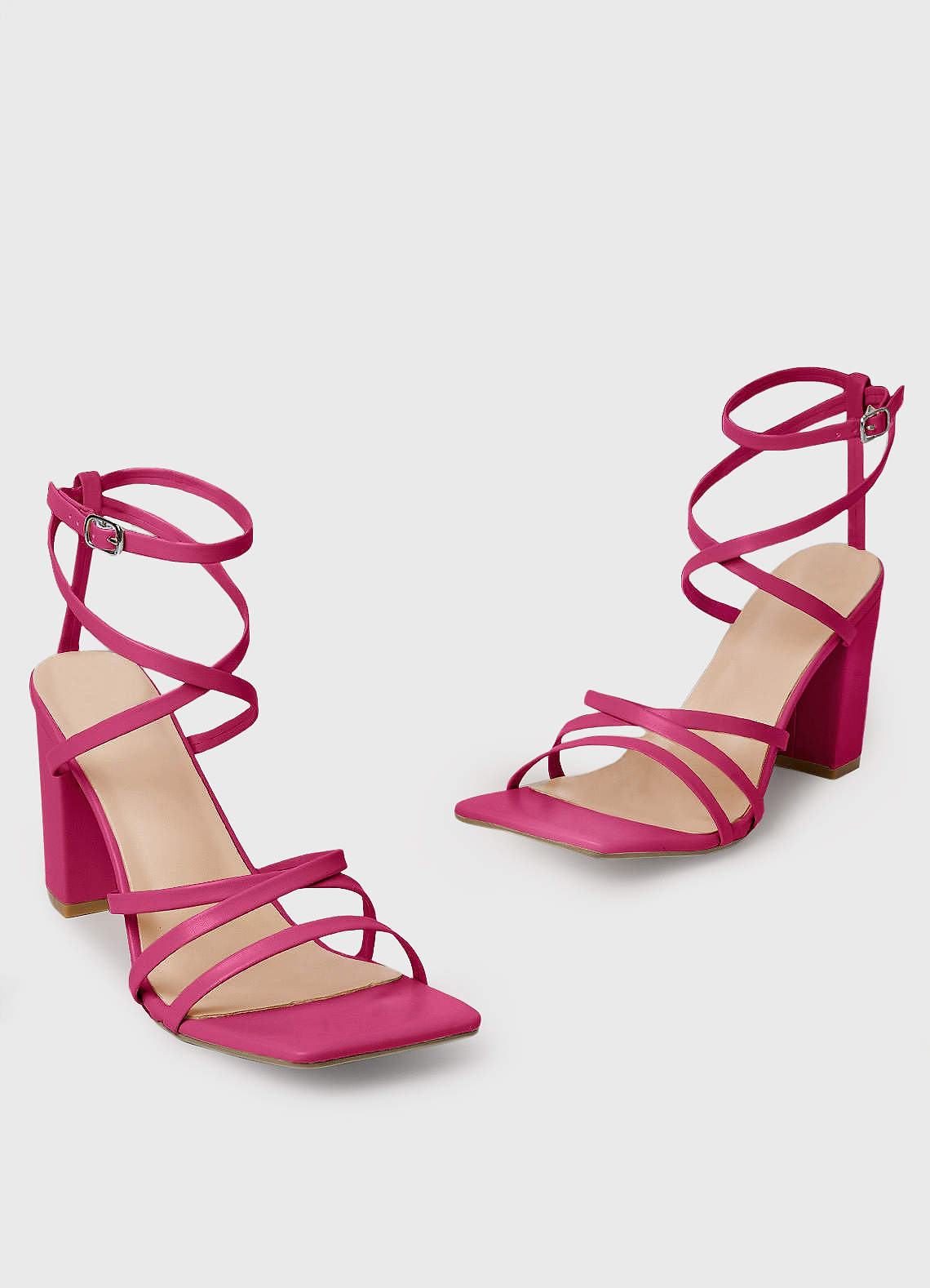 Pink ankle strap best sale