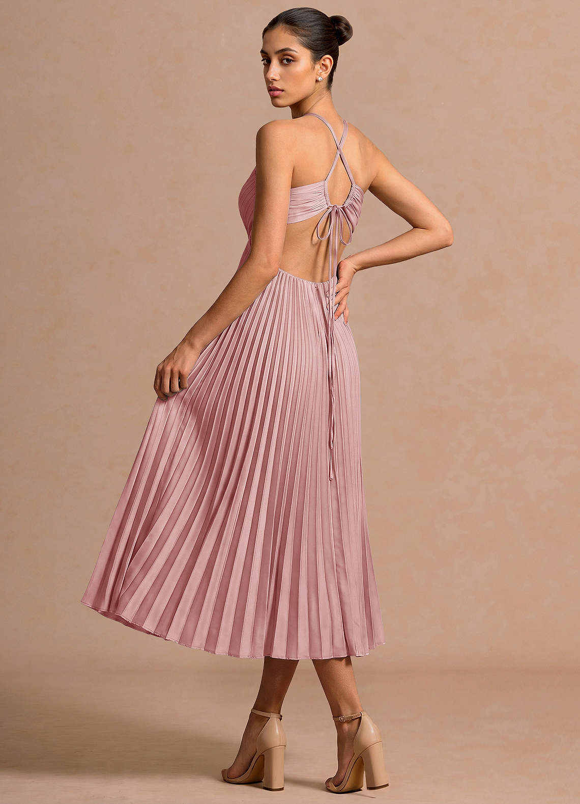 Josephine Light Pink Midi Dress