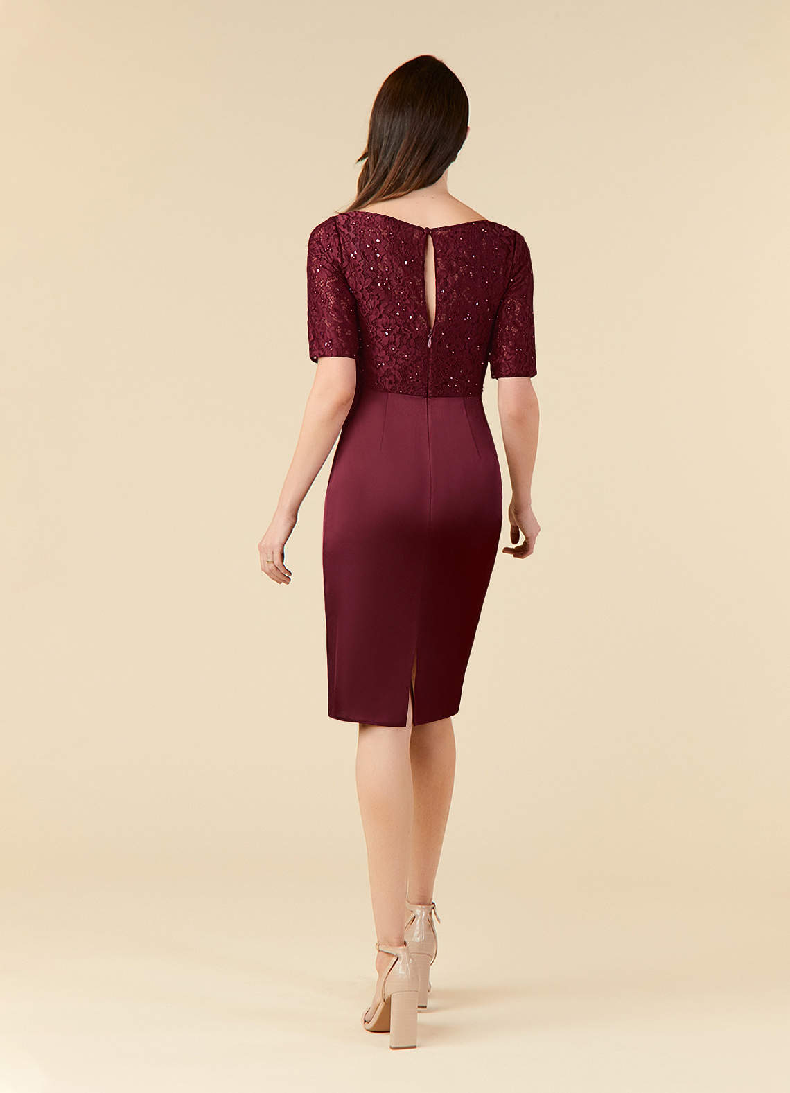 knee length dressing gown Emotions Elegant Knee-length Crepe Chiffon Dressing Gown With Lace – Lauma  Lingerie main image 0