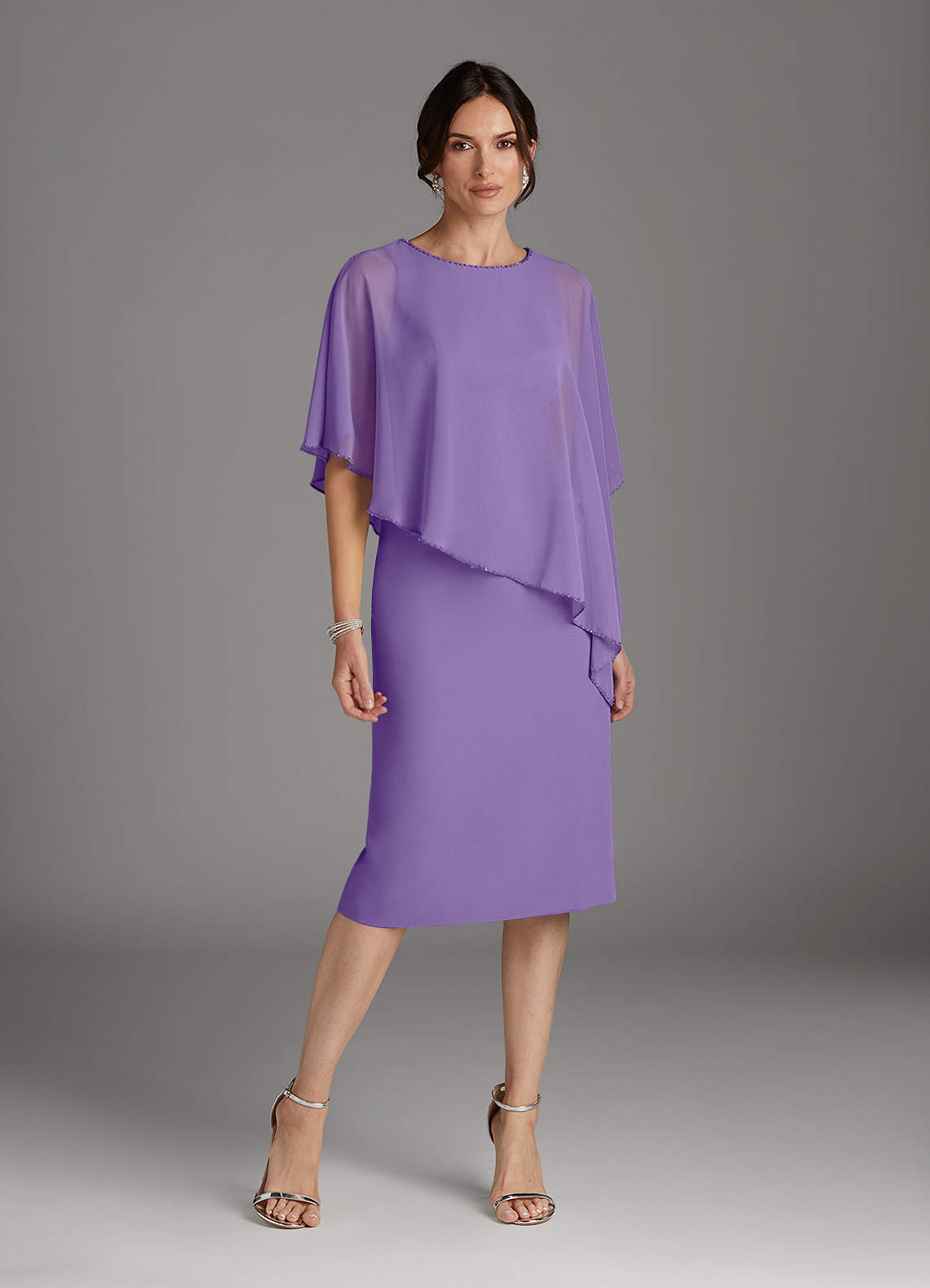 Azazie Sparrow Mother of the Bride Dresses Tahiti Sheath Sequins Chiffon Dress image1