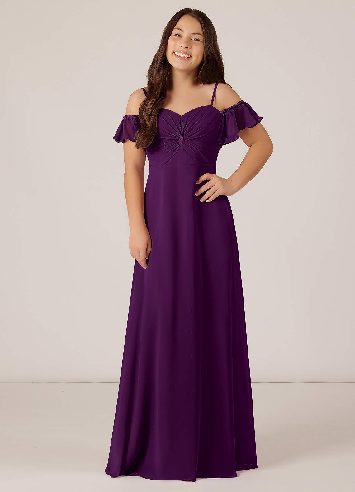 Purple Junior Bridesmaid Dresses